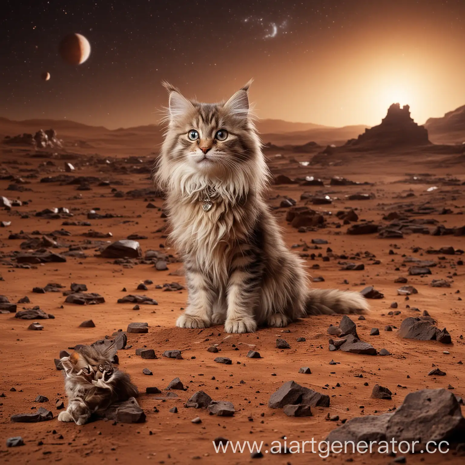 Котята Мейн Кун на марсе