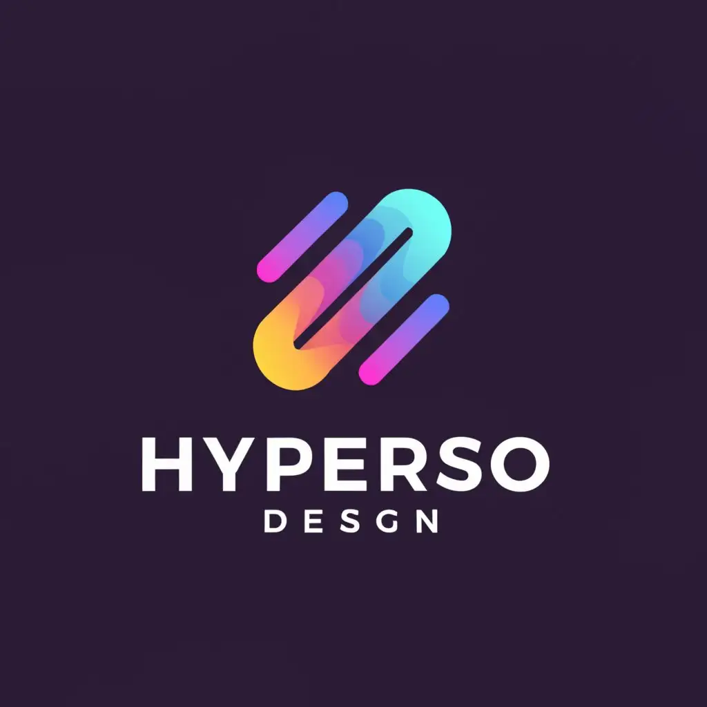 a logo design,with the text "Hyperso Design", main symbol:create me a logo for my designer profile,Moderate,clear background