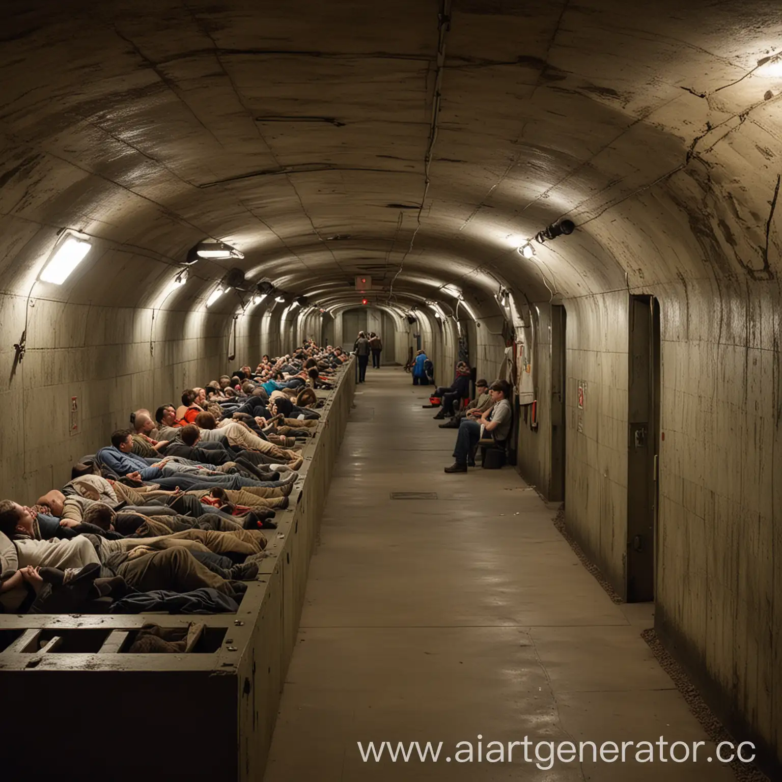 Crowd-Gathering-in-Underground-Bunker-Amidst-Crisis