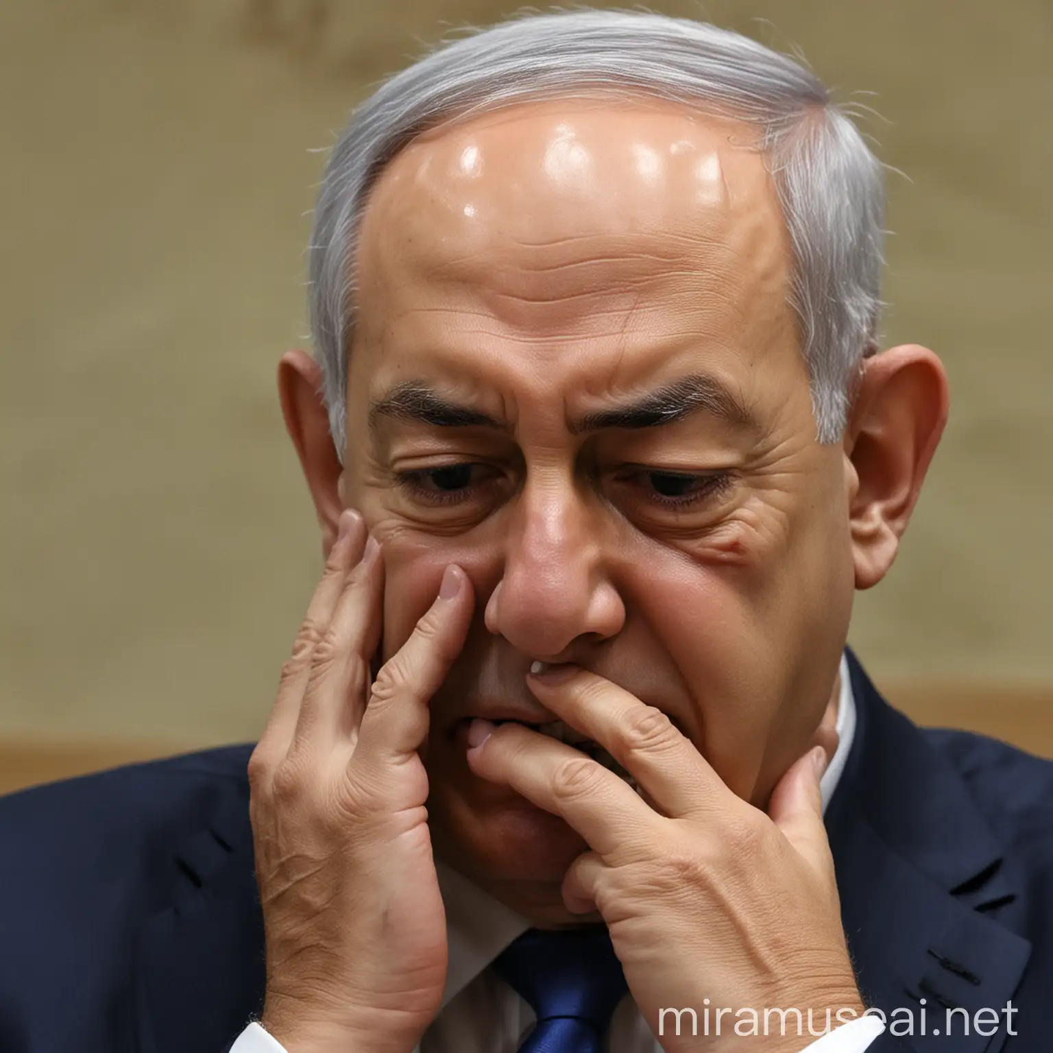 Benjamin Netanyahu in Tears After Iranian Attack