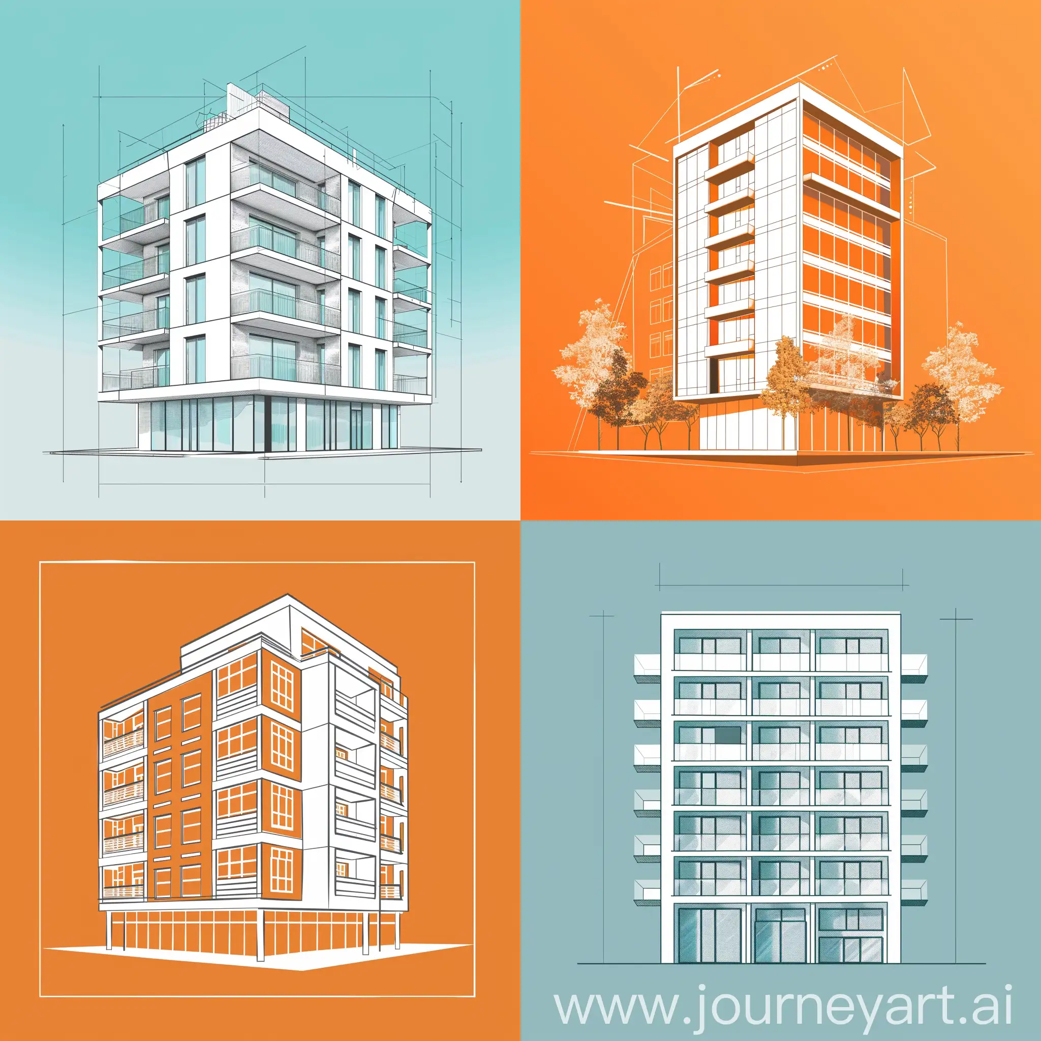 Architectural-Blueprint-Concept-on-Solid-White-Background