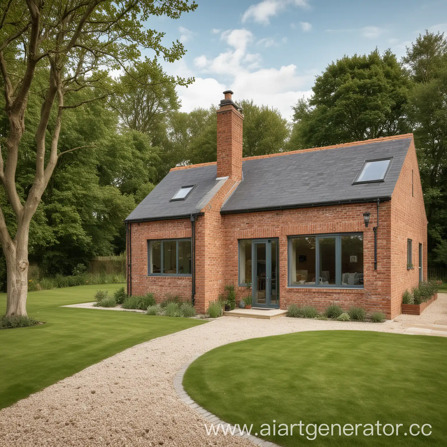Beautiful-Modern-Brick-Cottage-Surrounded-by-Lush-Greenery