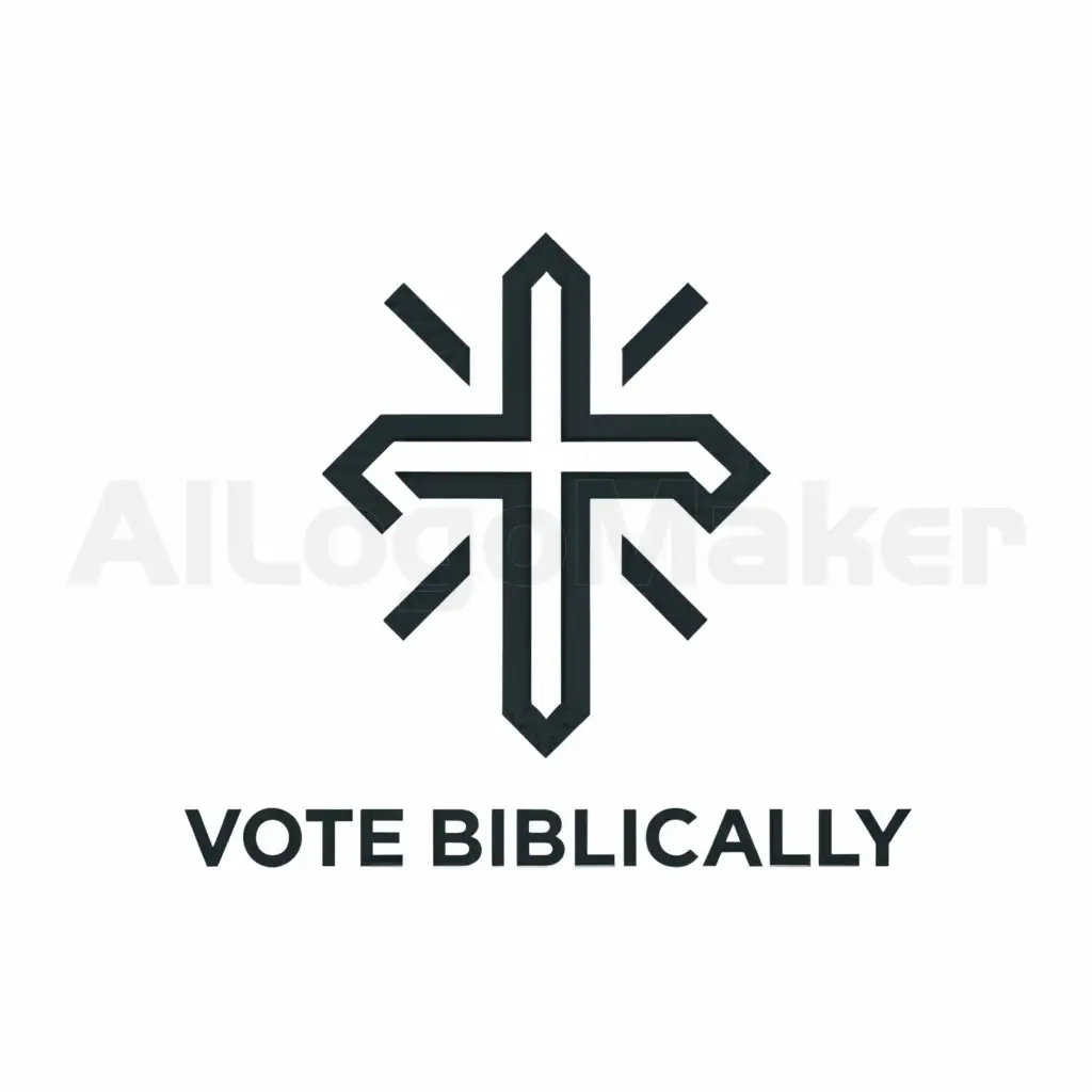 a logo design,with the text "Vote Biblically", main symbol:a logo design,with the text "Vote Biblically", main symbol:Christian conservative organization, symbolic and authentic, icon, political and religious difference,,Moderate,be used in 0 industry,clear background,Moderate,be used in 0 industry,clear background