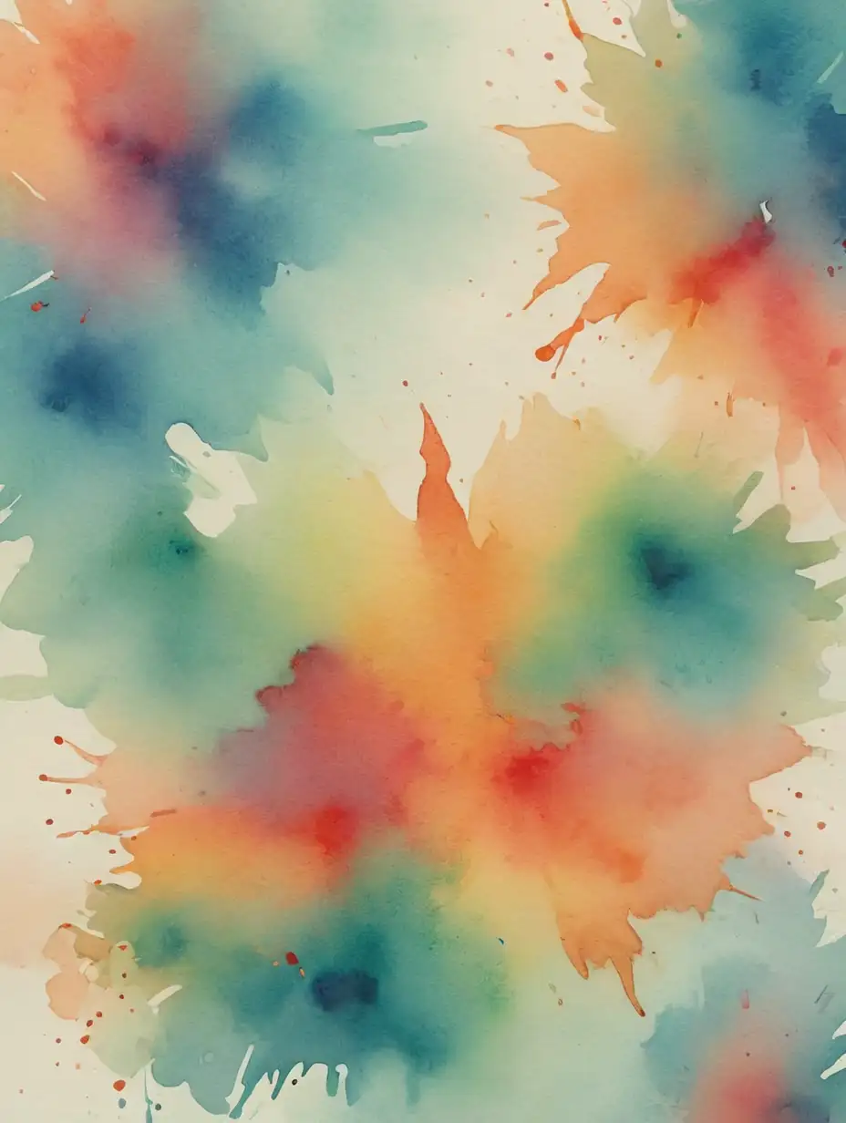 Tranquil Watercolor Background with Soft Pastel Hues