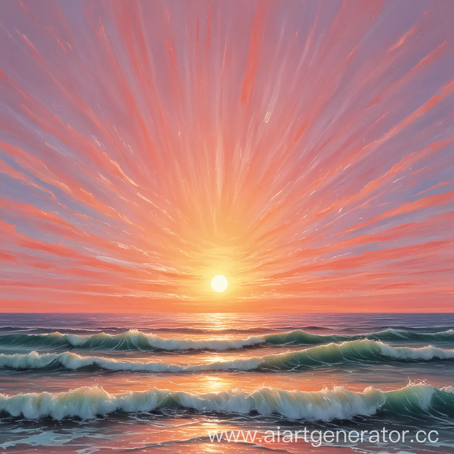 Serenading-Sunset-Pastel-Painting-Inspired-by-Marie-Kraymbrerys-Amore