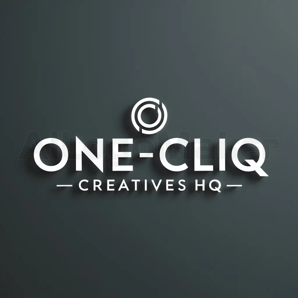 LOGO-Design-For-Onecliq-Creatives-HQ-Modern-Entertainment-and-Talent-Management-Agency-Emblem