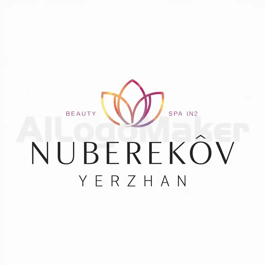 a logo design,with the text "Nuberekov Yerzhan", main symbol:photo,Moderate,be used in Beauty Spa industry,clear background