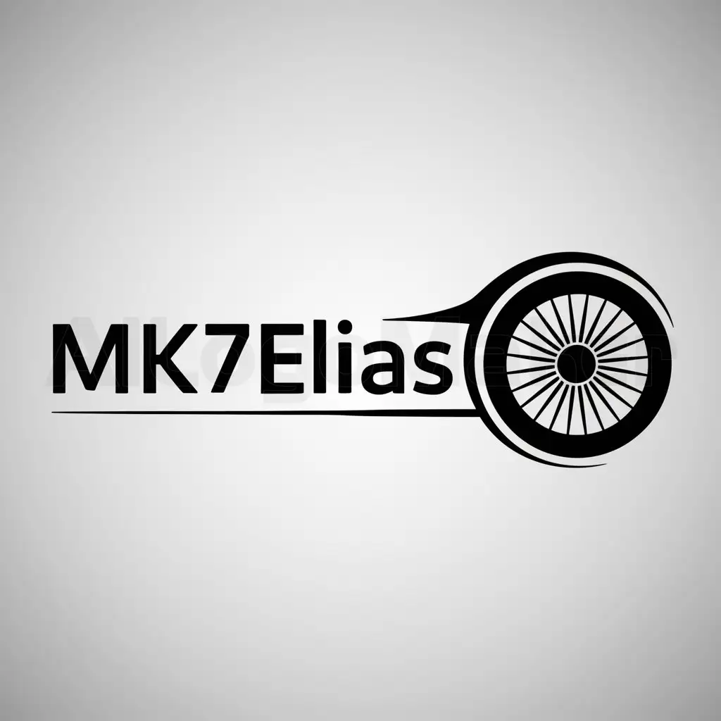 a logo design,with the text "MK7Elias", main symbol:AutoFelge,Moderate,clear background