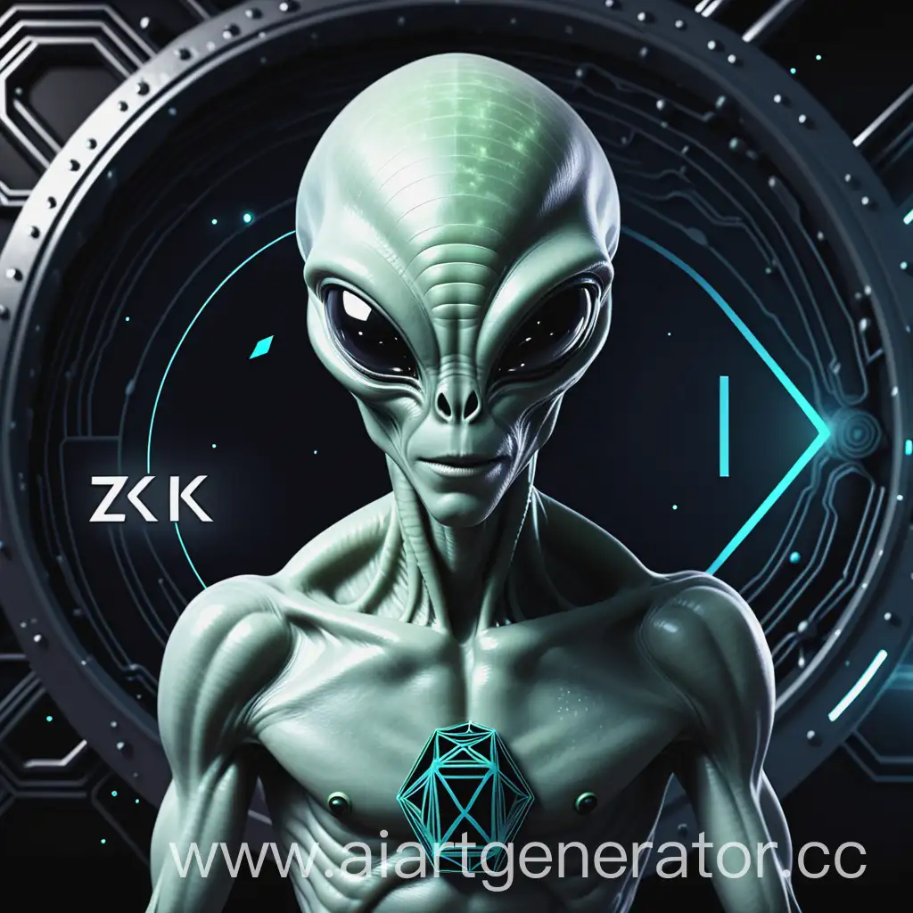 Alien-on-ZkSync-Blockchain-Futuristic-Digital-Currency-Exploration