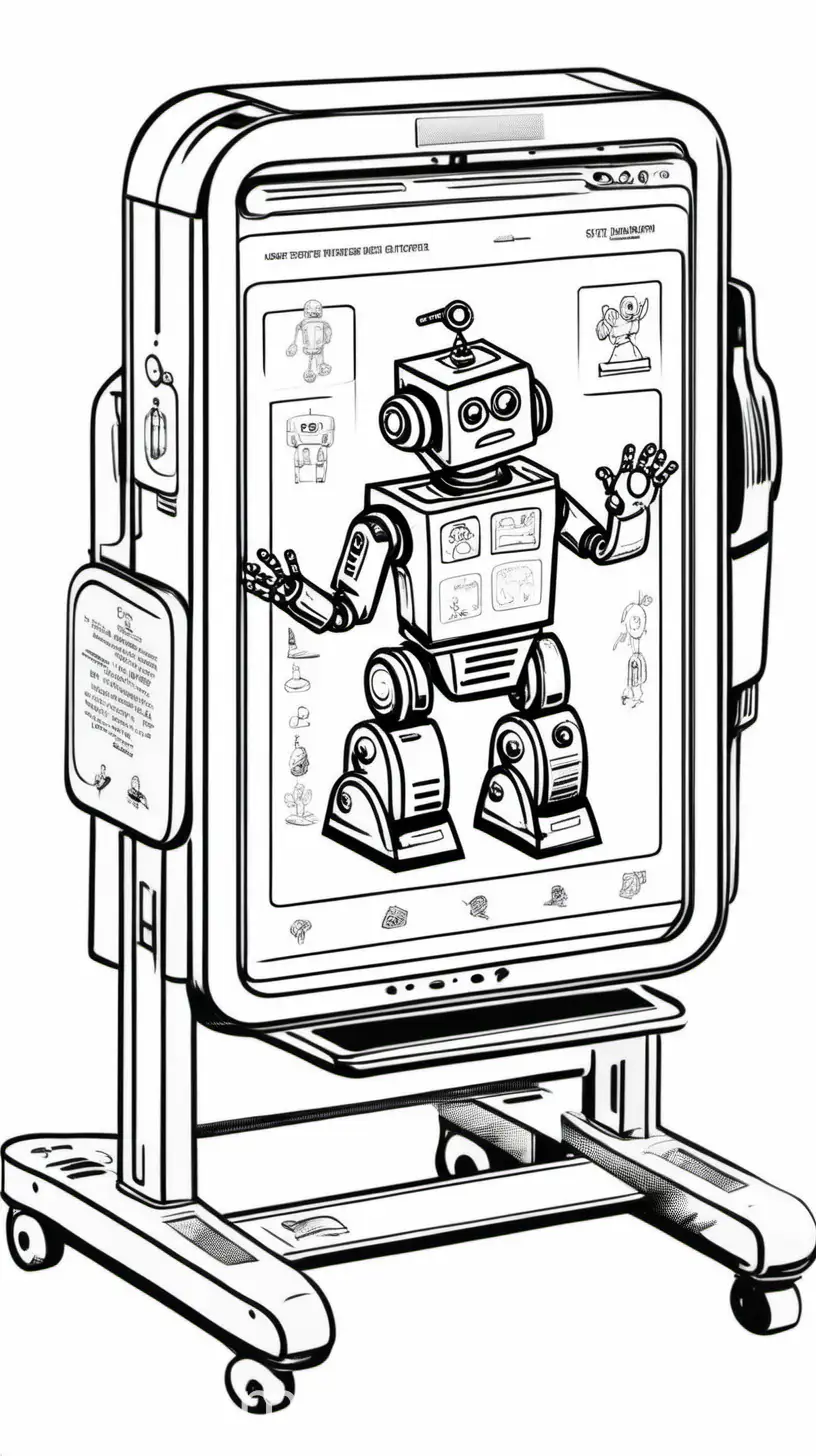 Interactive Learning with Guiding Robot Smart Touch Screen Table Sketch