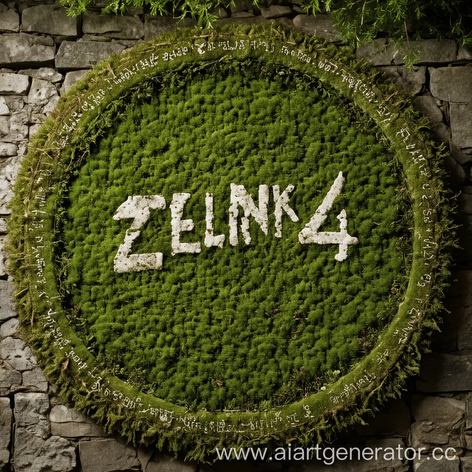 Circular-Moss-Panel-with-Zelenniy54-Inscription-and-Lighting