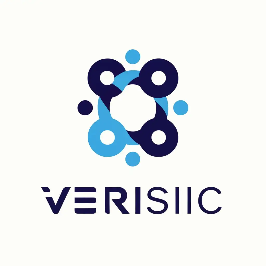 a logo design,with the text "Verisic", main symbol:Verisic is a pioneering startup on the cusp of revolutionizing content verification. Our advanced platform leverages blockchain and artificial intelligence to ensure digital content integrity across various industries, including media, education, and digital publishing. As the sole proprietor, my ambition is to position Verisic not just as a player but as a vanguard in this transformative field.,Minimalistic,clear background