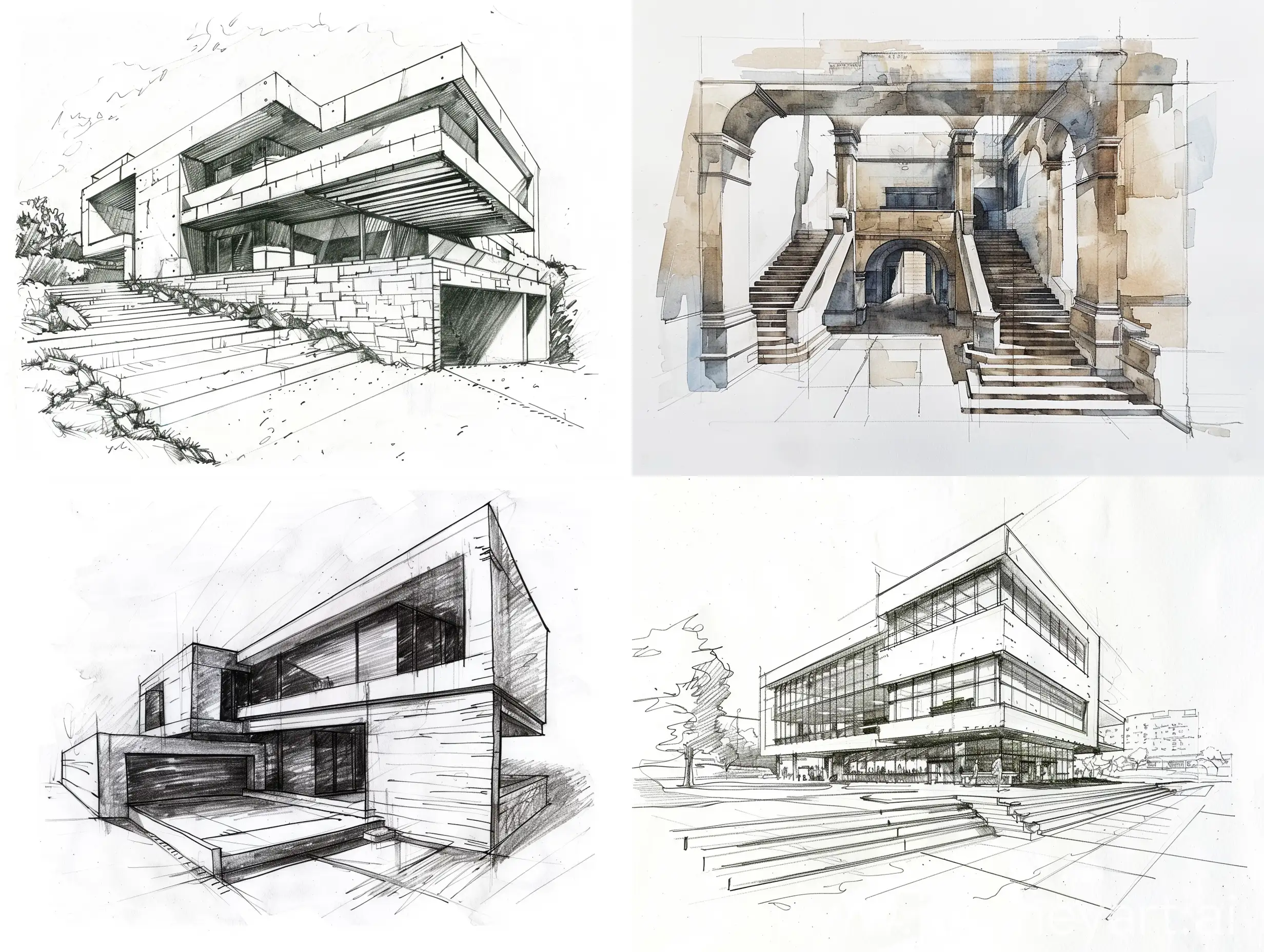 Architectural-Sketch-with-Intricate-Details-and-Symmetrical-Design