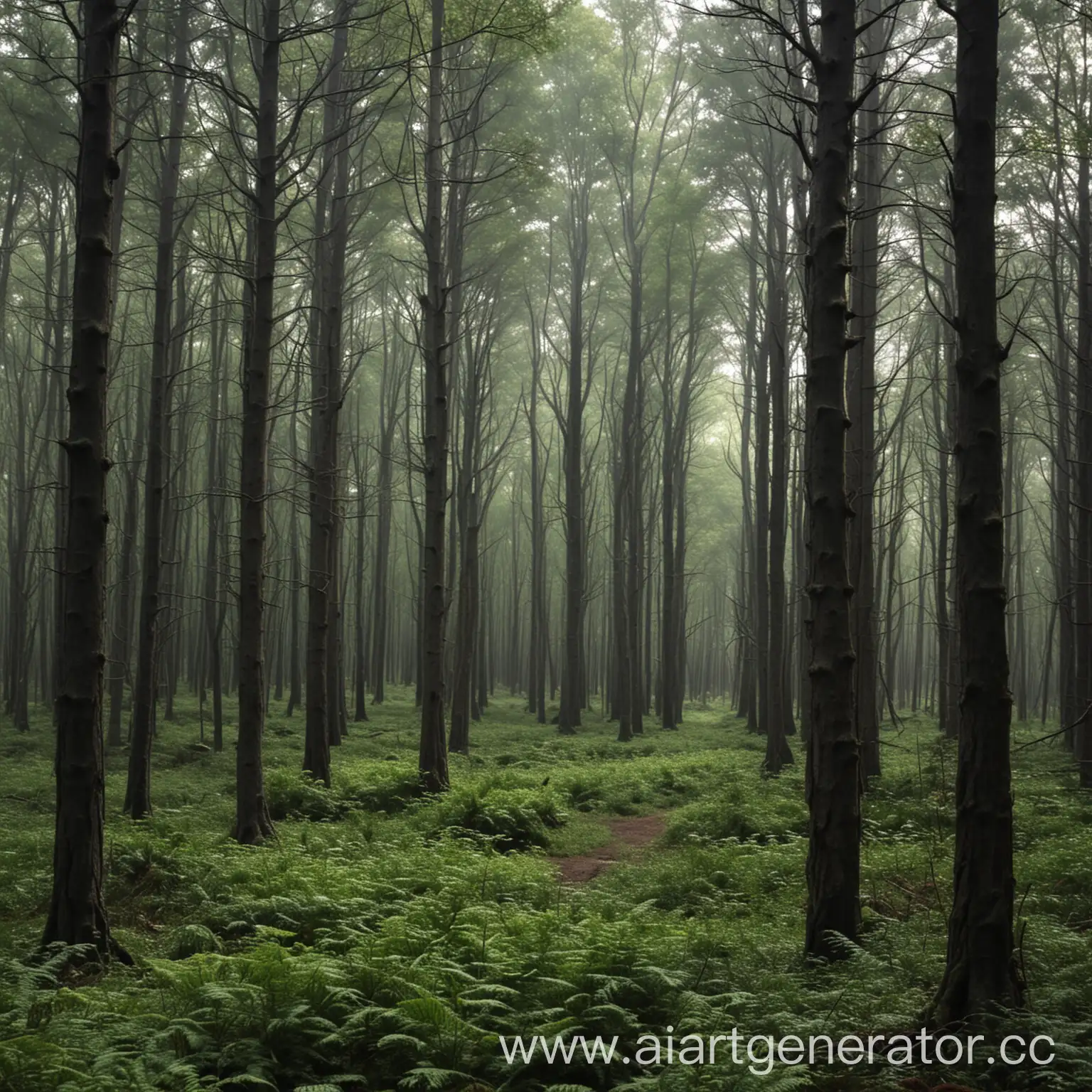 Mysterious-Forest-Landscape-with-Enchanted-Trees-and-Moonlit-Pathway