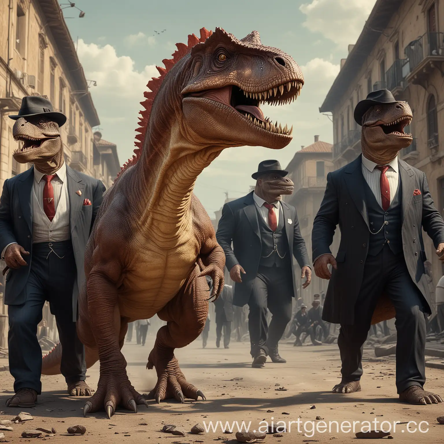 Italian-Mafia-Tyrannosaurs-Dinosaur-Gangsters-Rule-the-Prehistoric-Streets
