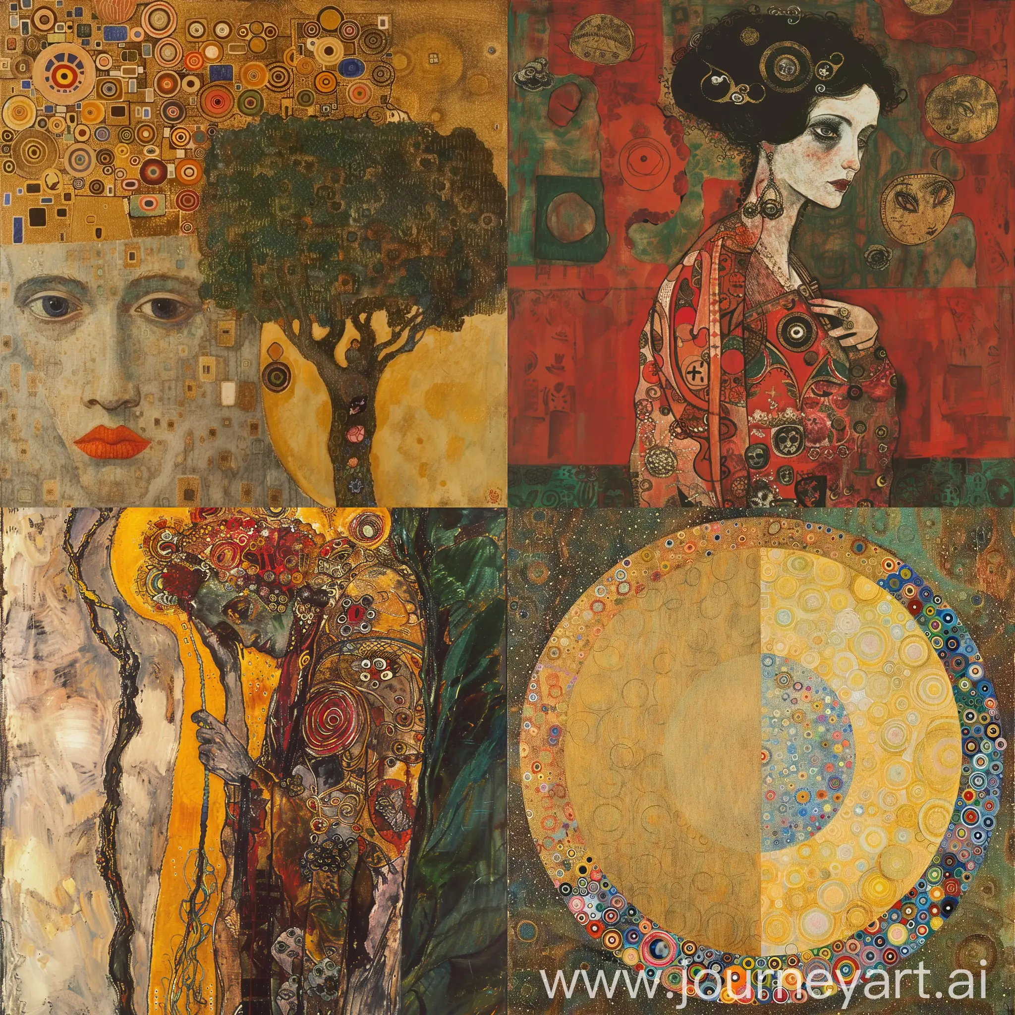 Gustav-Klimt-Inspired-Art-Vibrant-and-Ornate-Masterpiece