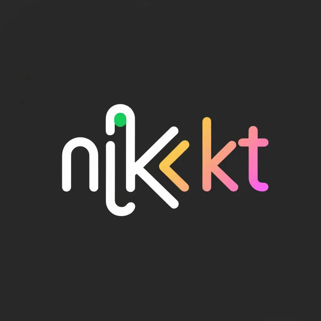 a logo design,with the text "nikkkt", main symbol:computer play,Minimalistic,clear background