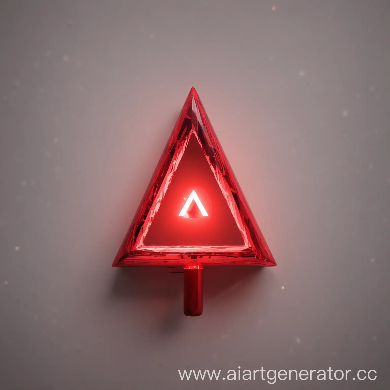 Лайтстик kpop солиста RINGTONE треугольной формы в красных тонах  