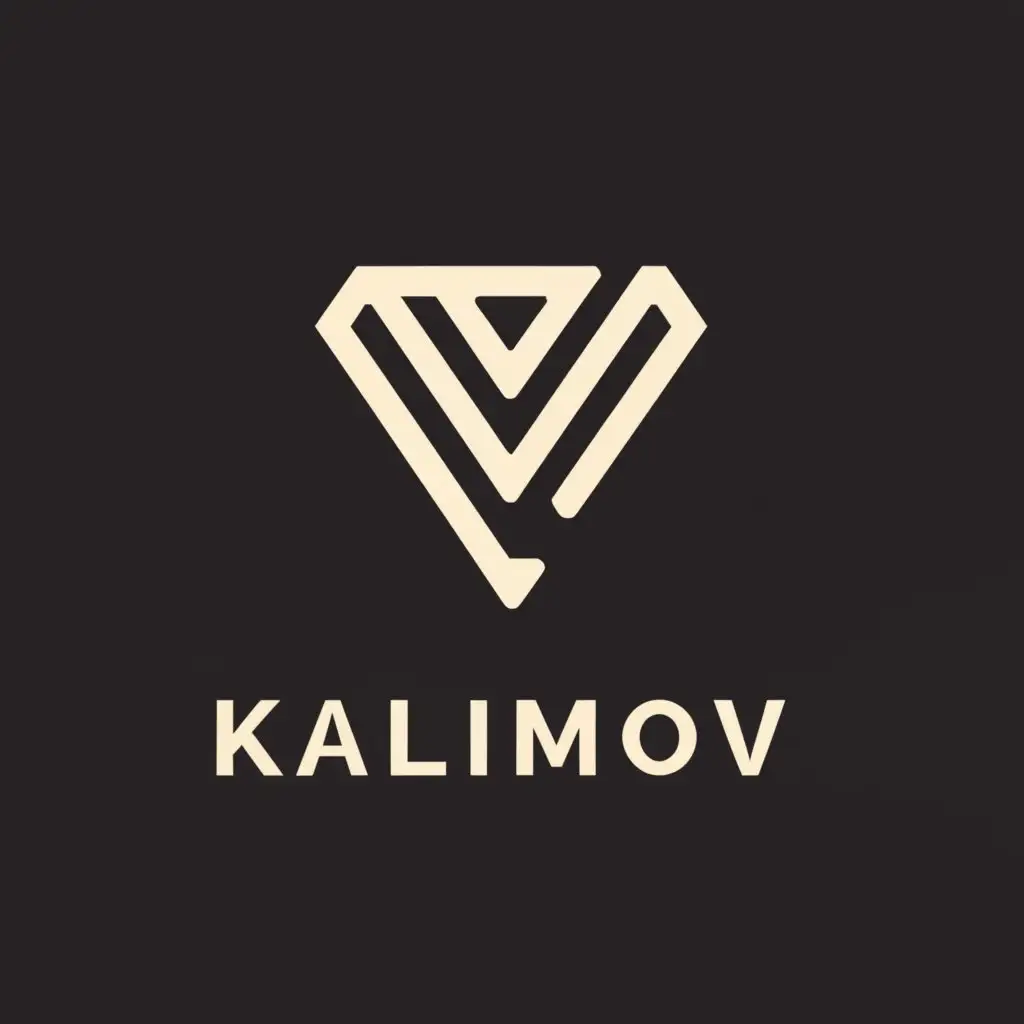 a logo design,with the text "KALIMOV", main symbol:Diamond,Moderate,be used in Sports Fitness industry,clear background