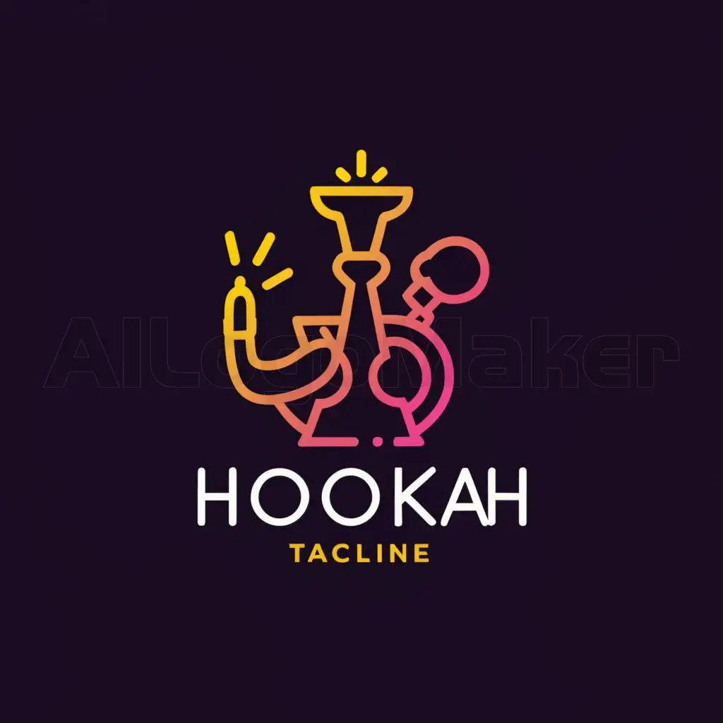 a logo design,with the text "Hookah", main symbol:Hookah,Moderate,be used in Entertainment industry,clear background