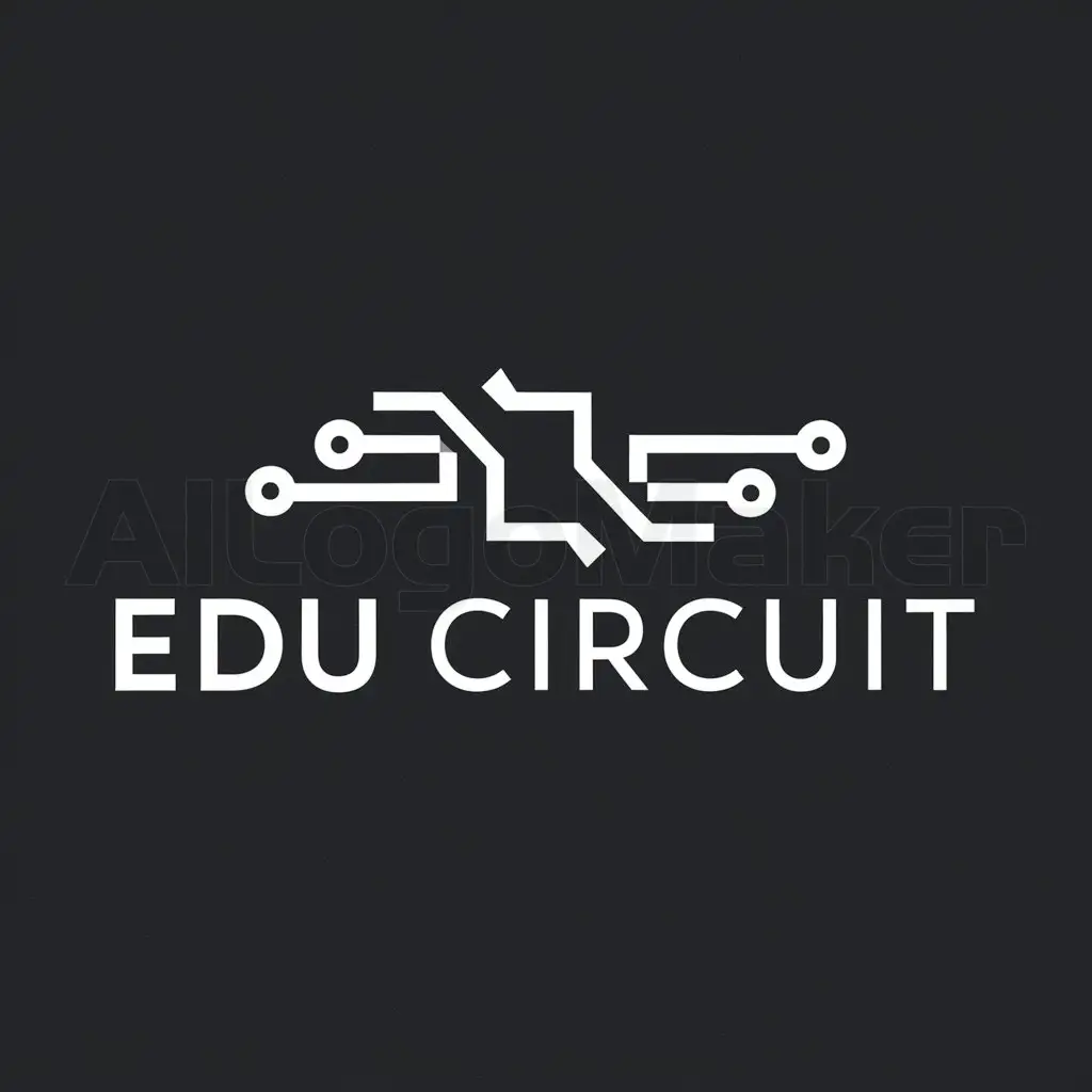 a logo design,with the text "EDU CIRCUIT", main symbol:It's an educational platform,Moderate,clear background