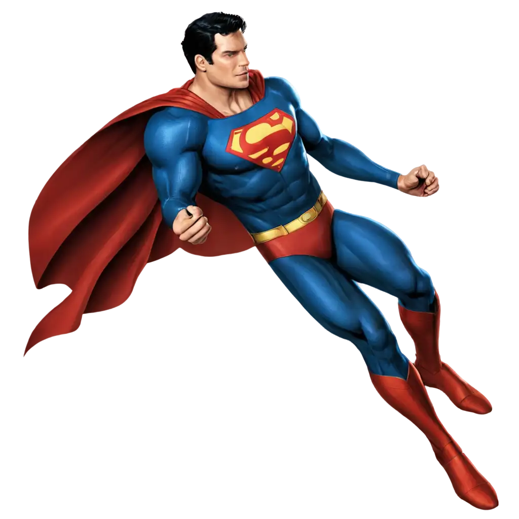 Dynamic-PNG-Illustration-Transforming-the-Iconic-Superman-into-a-Digital-Masterpiece