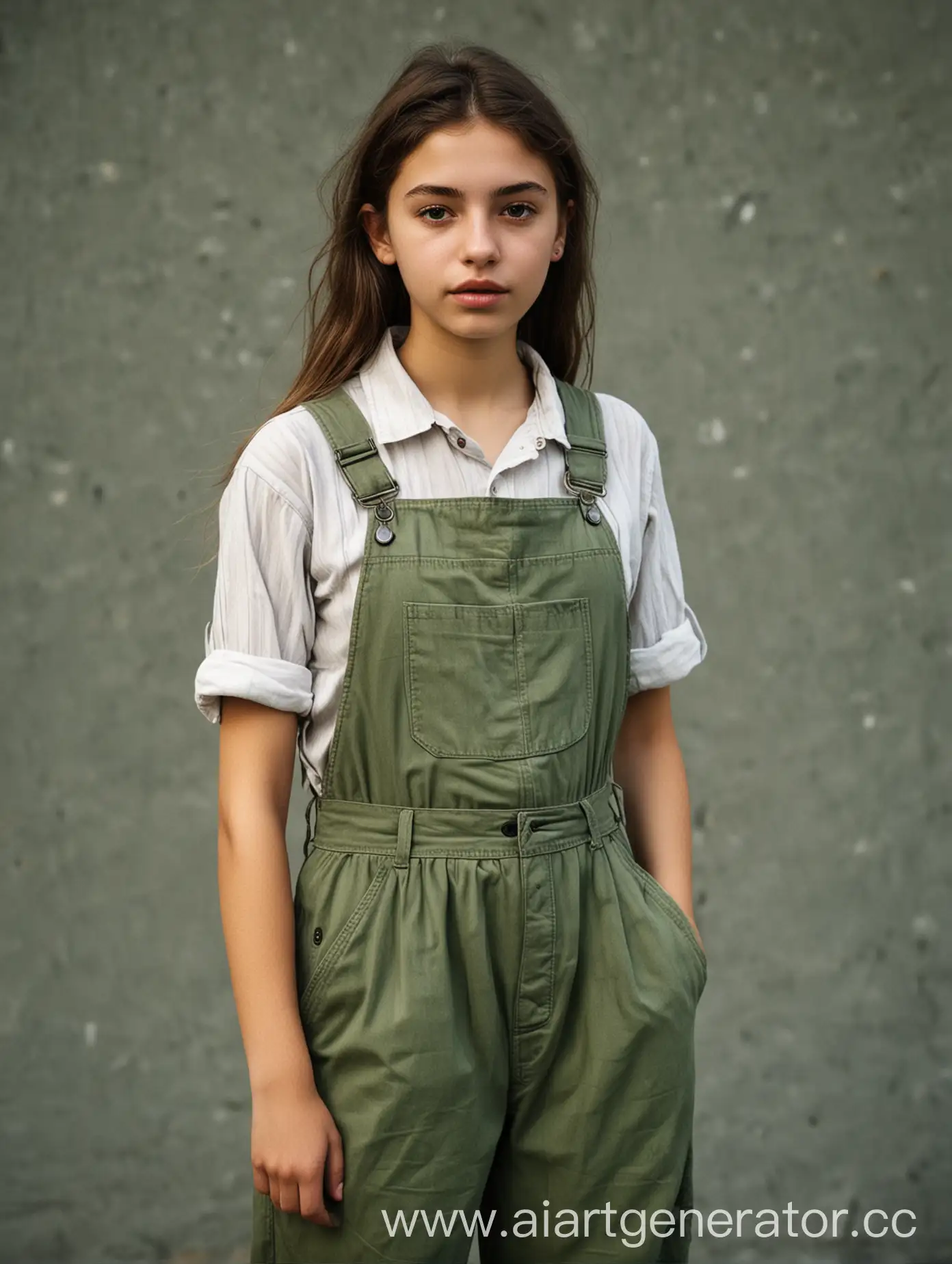 Молодая девушка, 21 год, эко-активистка с хорошим стилем в одежде