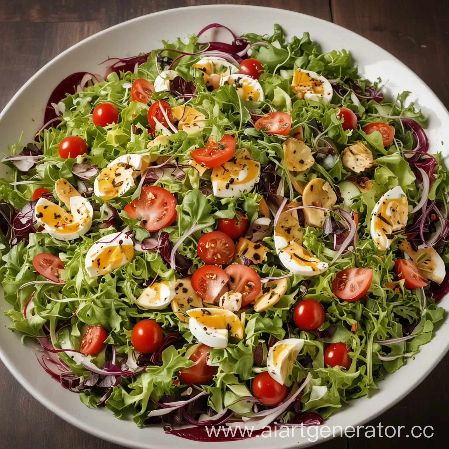 Vibrant-Salad-Dish-Presentation-A-Tempting-Culinary-Delight