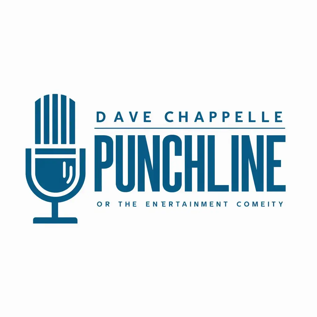 LOGO-Design-For-Punchline-Dynamic-Microphone-Icon-Inspired-by-Dave-Chappelle