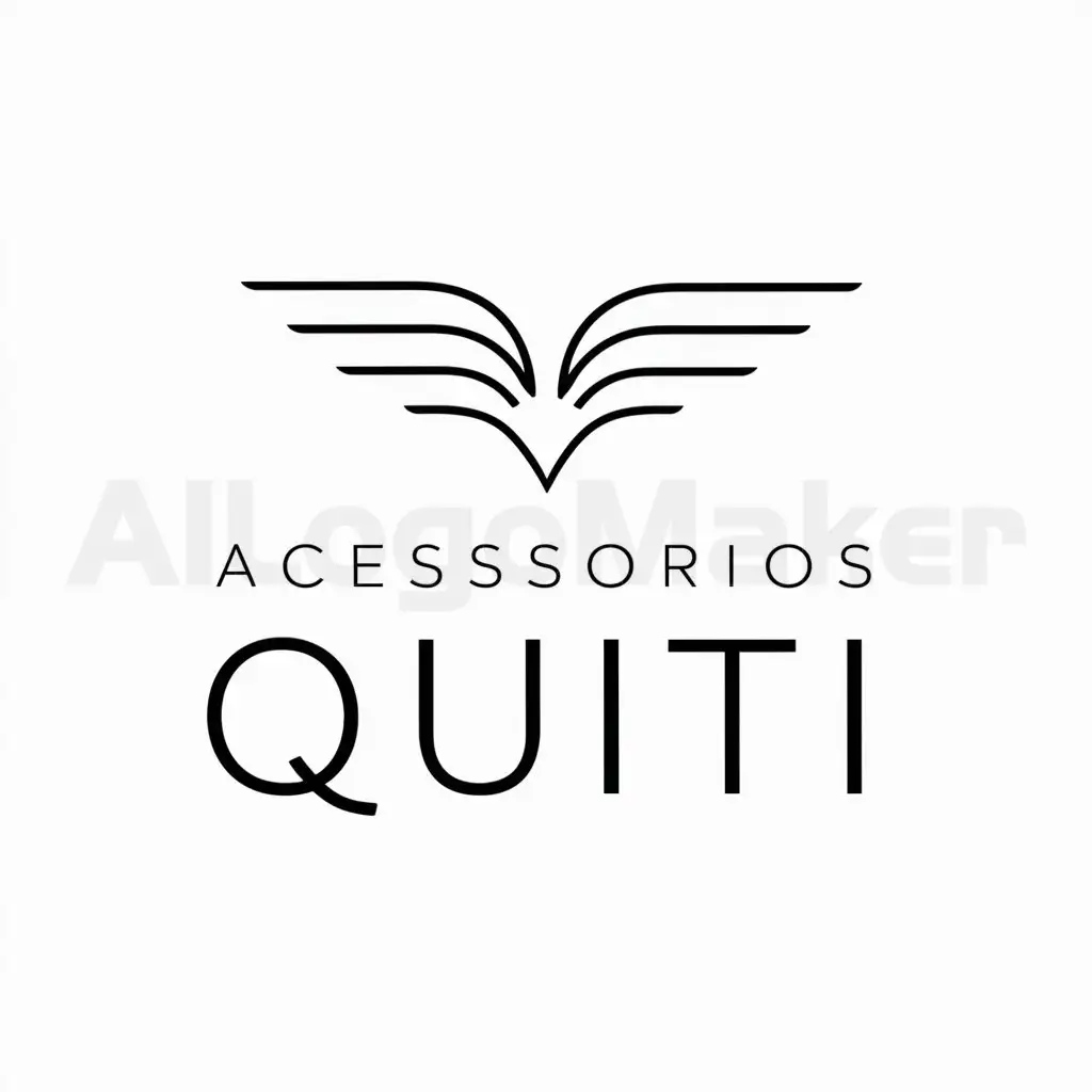 a logo design,with the text "Acessorios Quiti", main symbol:Quiti,Minimalistic,clear background