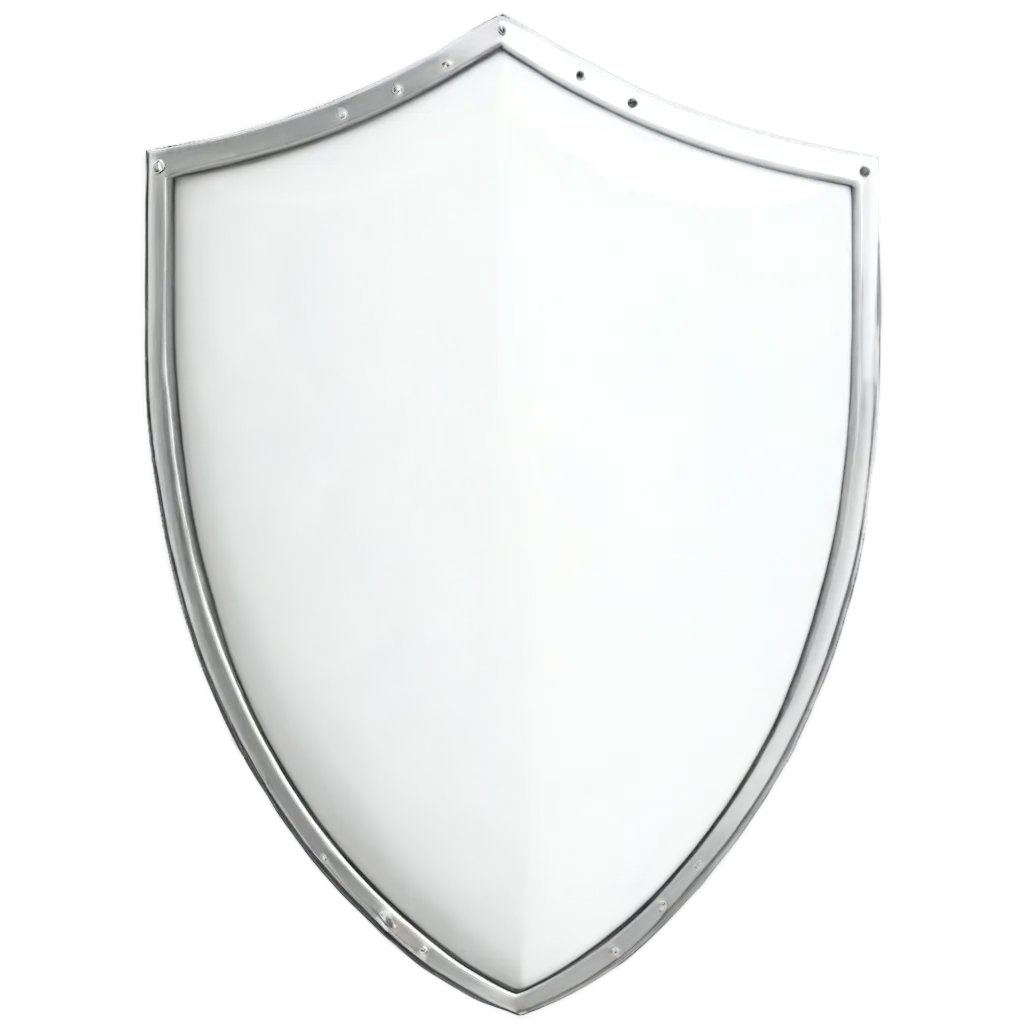 white shield