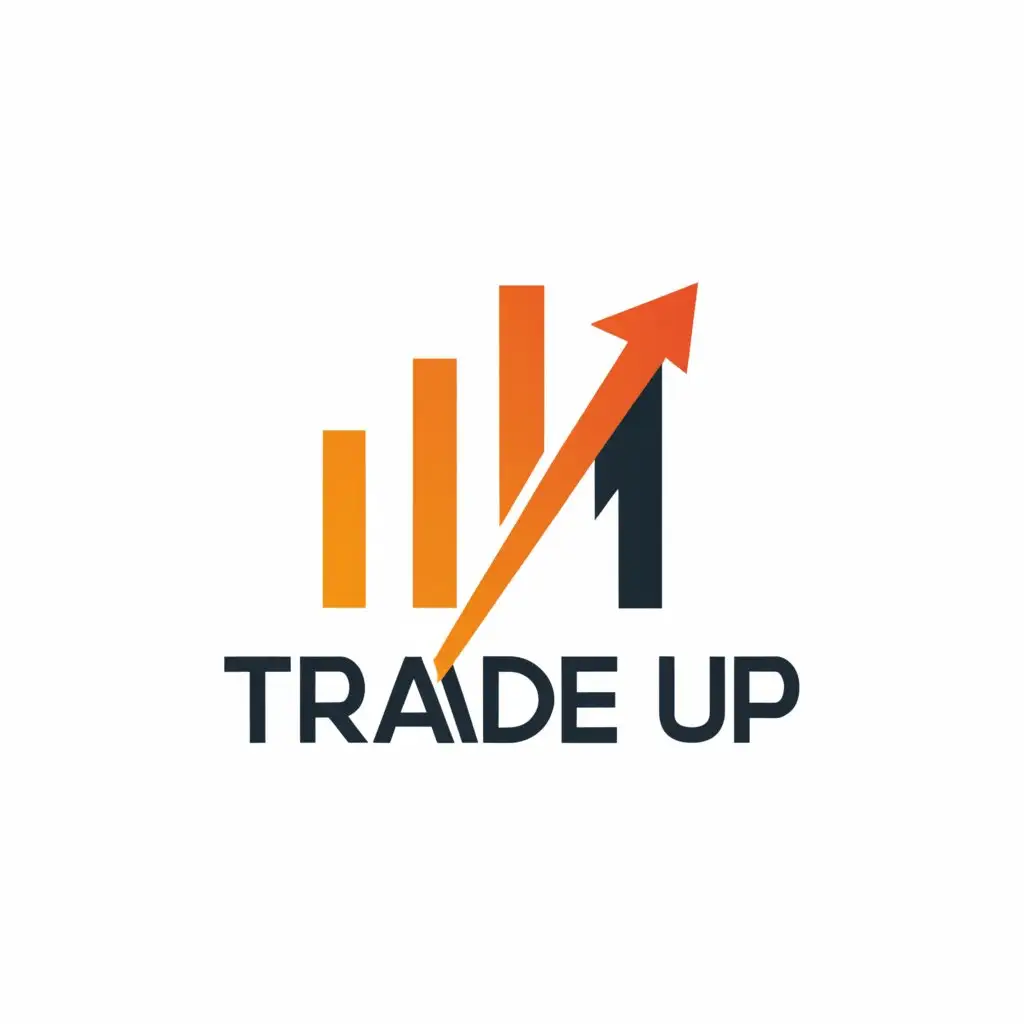 a logo design,with the text "Trade Up", main symbol:an investment advisory firm,Minimalistic,be used in Others industry,clear background