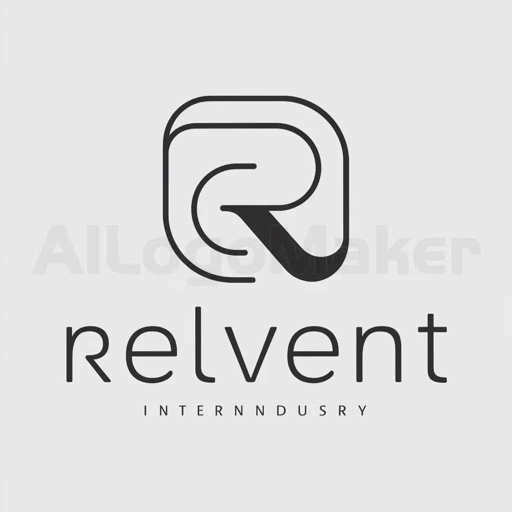 a logo design,with the text "RELVENT", main symbol:advanced, professional, modern, refined, app,Minimalistic,be used in Internet industry,clear background