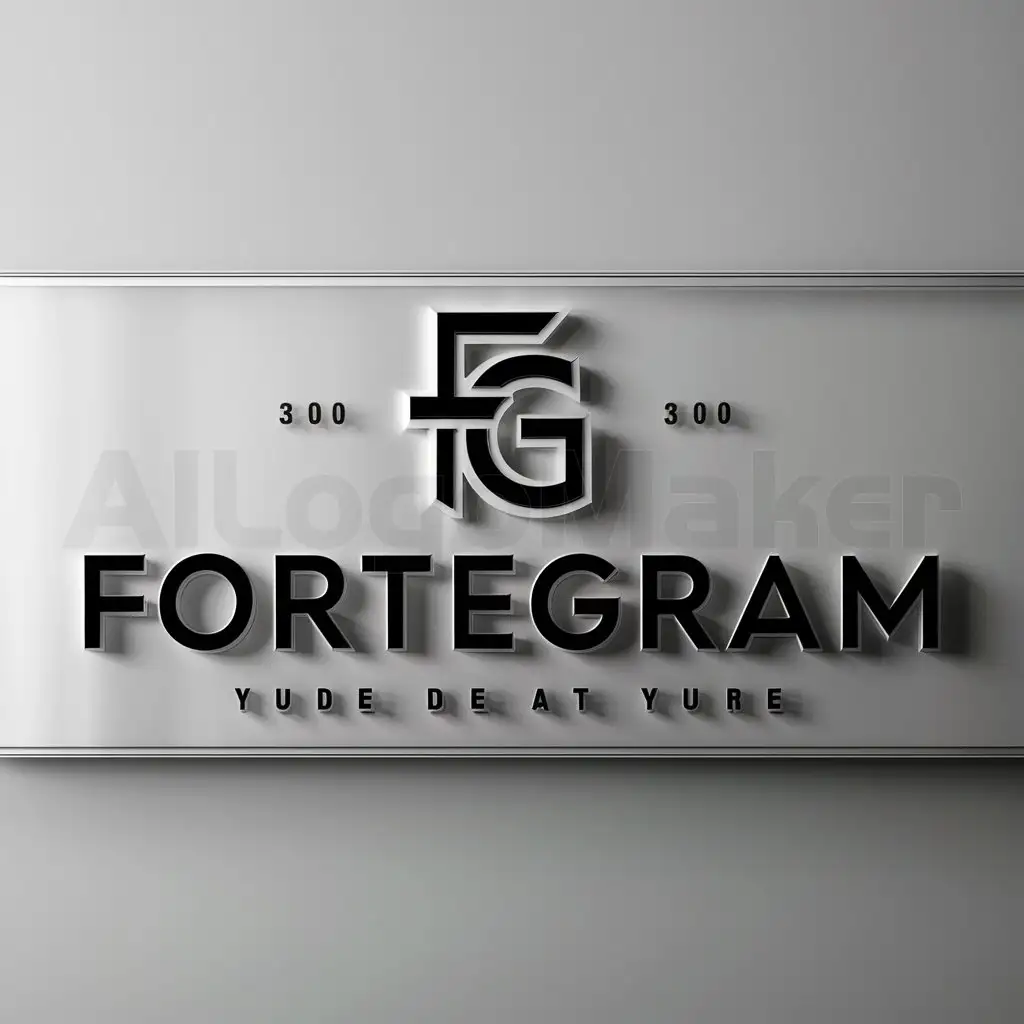a logo design,with the text "FORTEGRAM", main symbol: Your input is already in English, so I will repeat the input verbatim as the output:

Company Name: FORTEGRAM
Pixel Width: 3000
Pixel Height: 3000
Resolution: 300 dpi
Orientation: Artboard,Moderate,clear background