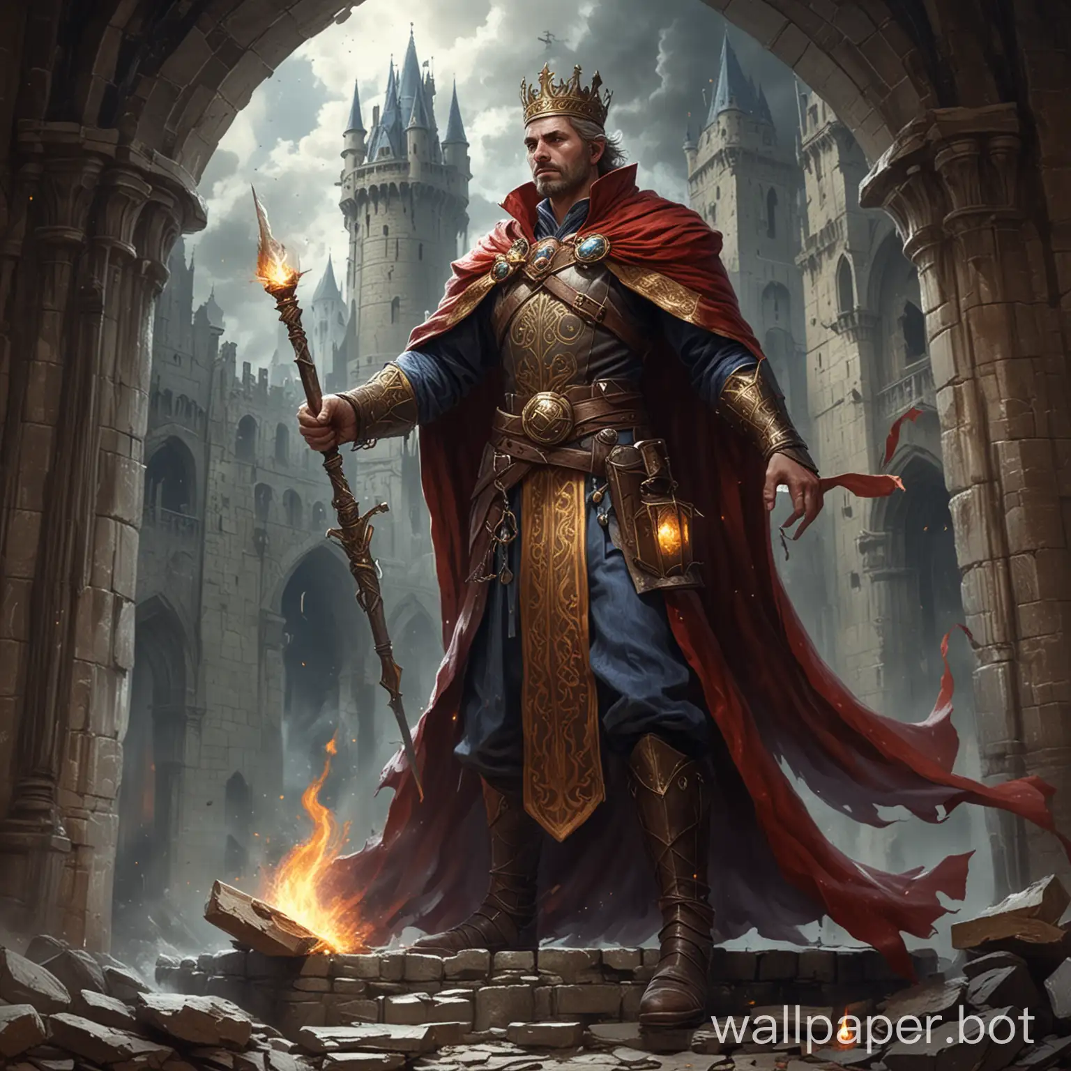 Powerful-Fantasy-Mage-in-Tower-Welcomes-King-with-Strong-Magic