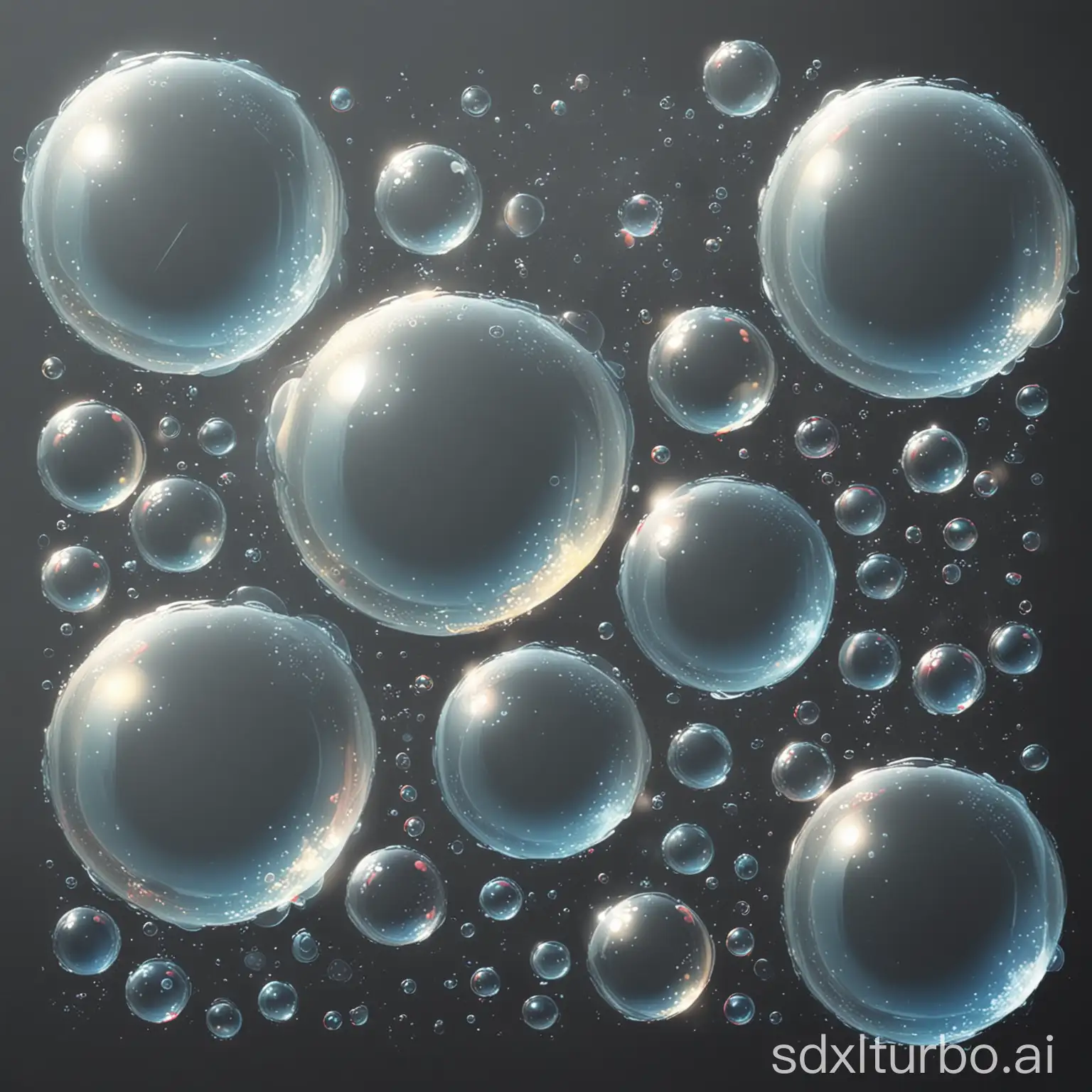 Colorful-Vector-Bubbles-with-Textured-Surface