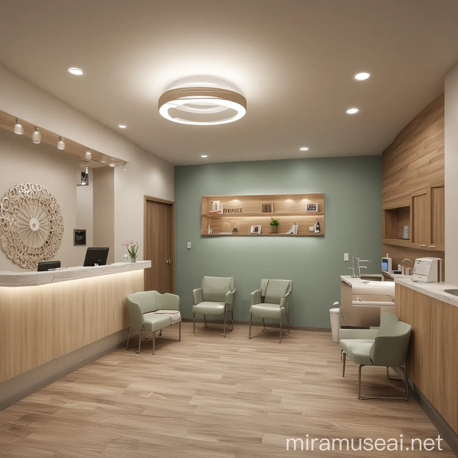 Modern Dental Clinic Interior Design Calming Atmosphere with Ergonomic Chairs