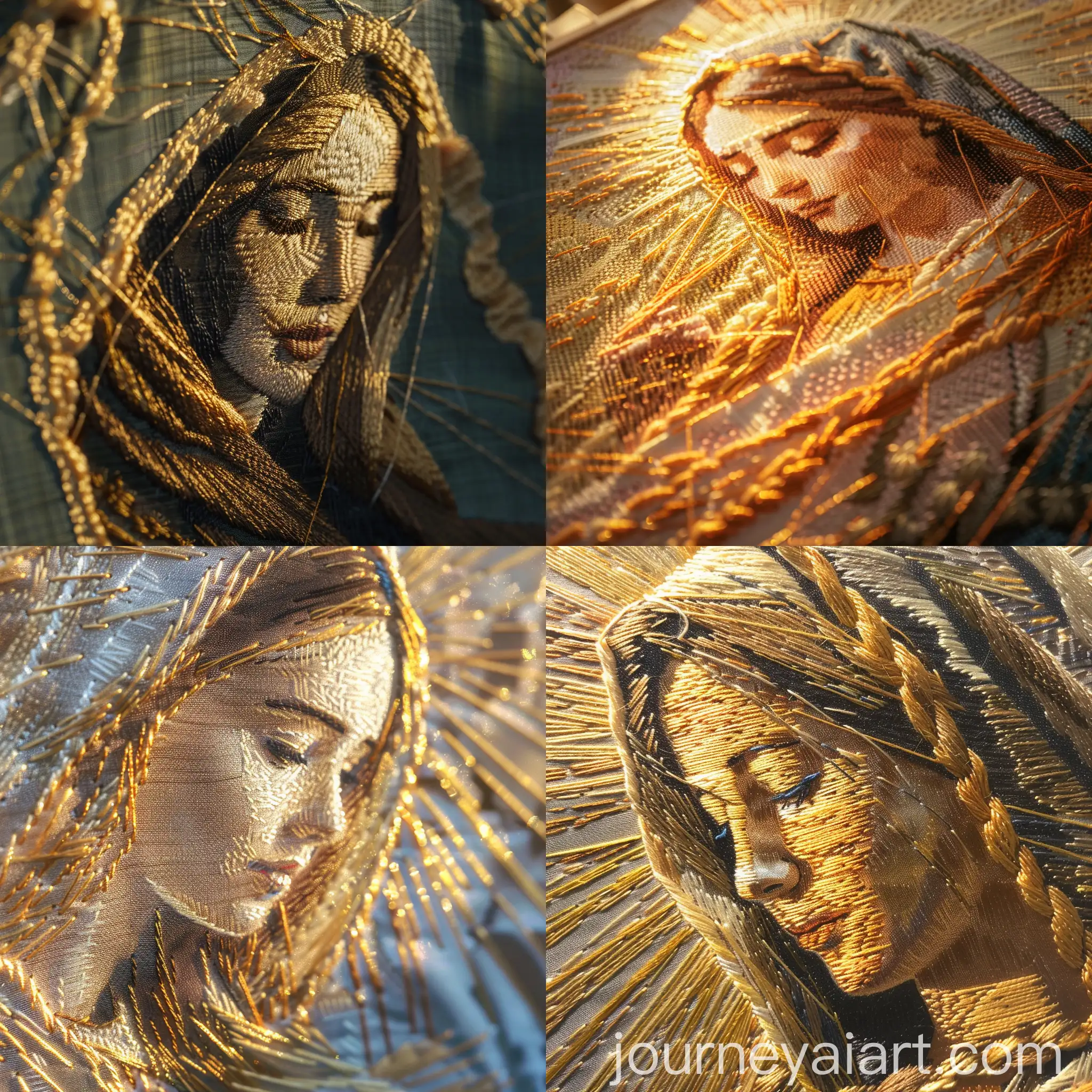 PhotoRealistic-Embroidery-of-Virgin-Mary-in-Golden-Hour-Sunlight