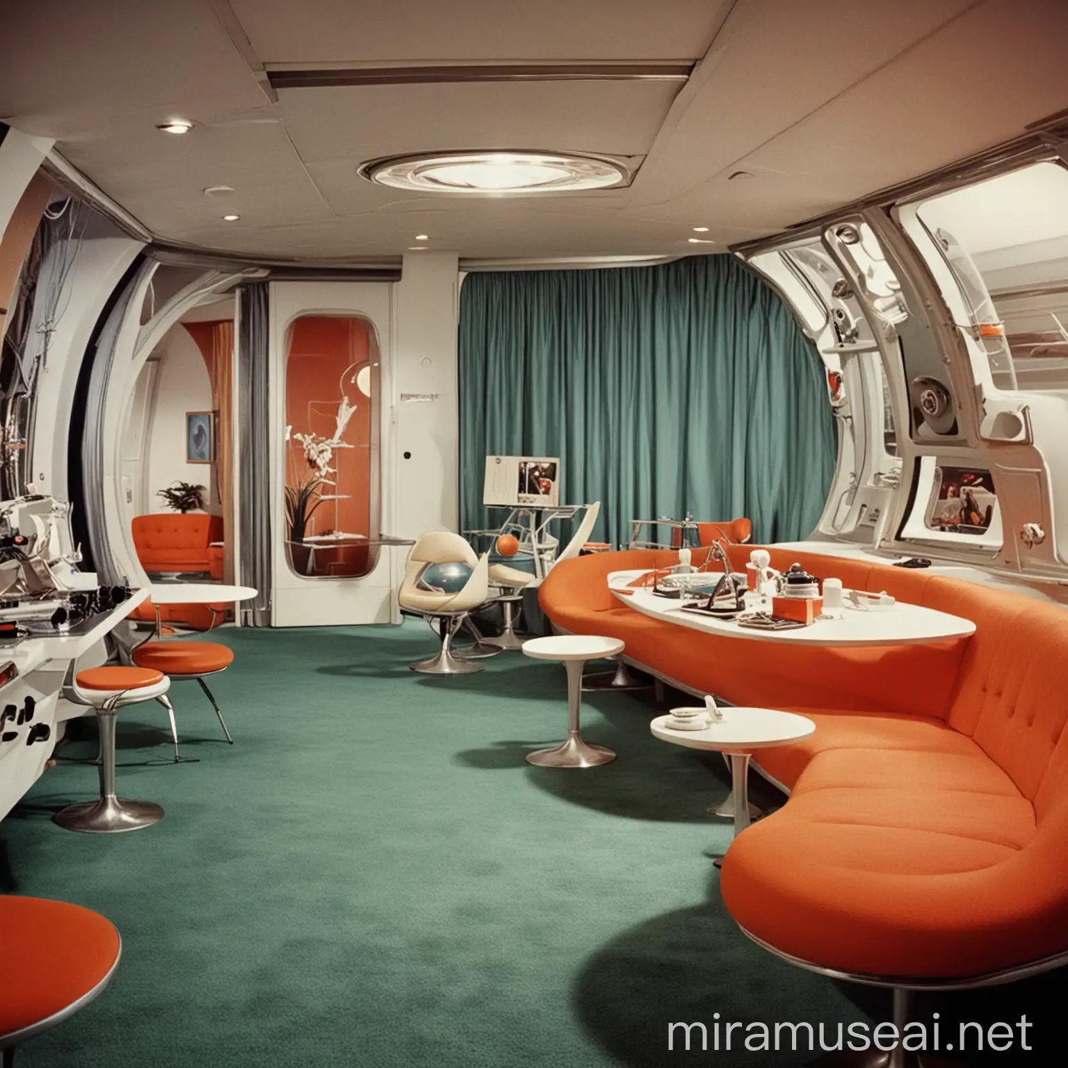 1960s SpaceAge Interior Design Room