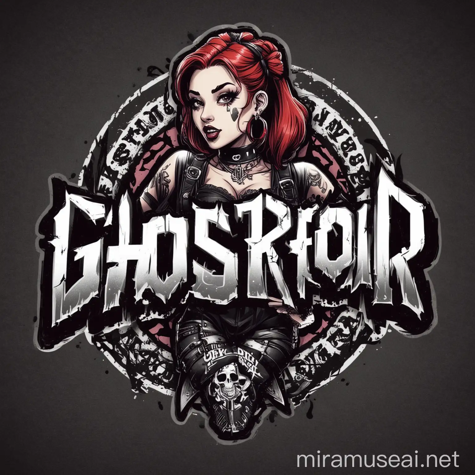 Ghotroid Girl Group Logo Pop Punk with a Nu Metal Twist