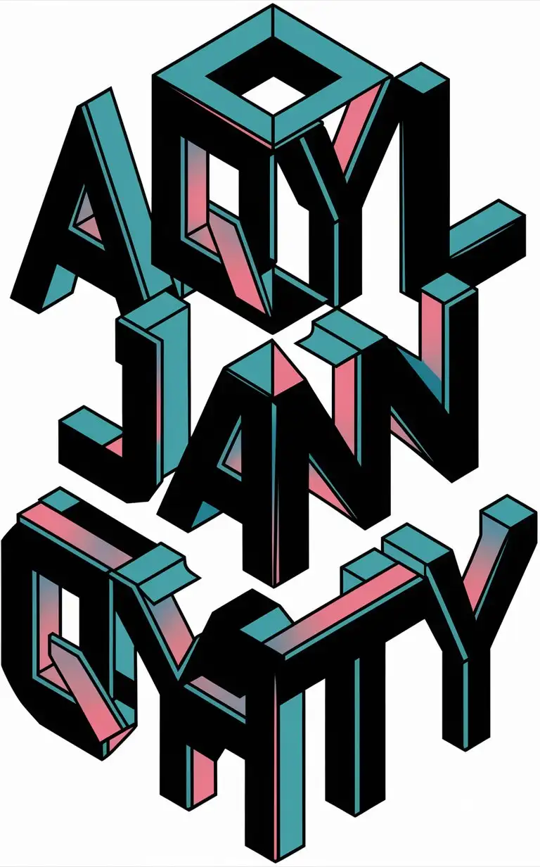 Vibrant-Axonometric-Cube-Maze-Typography-Aqyl-jan-qyaty