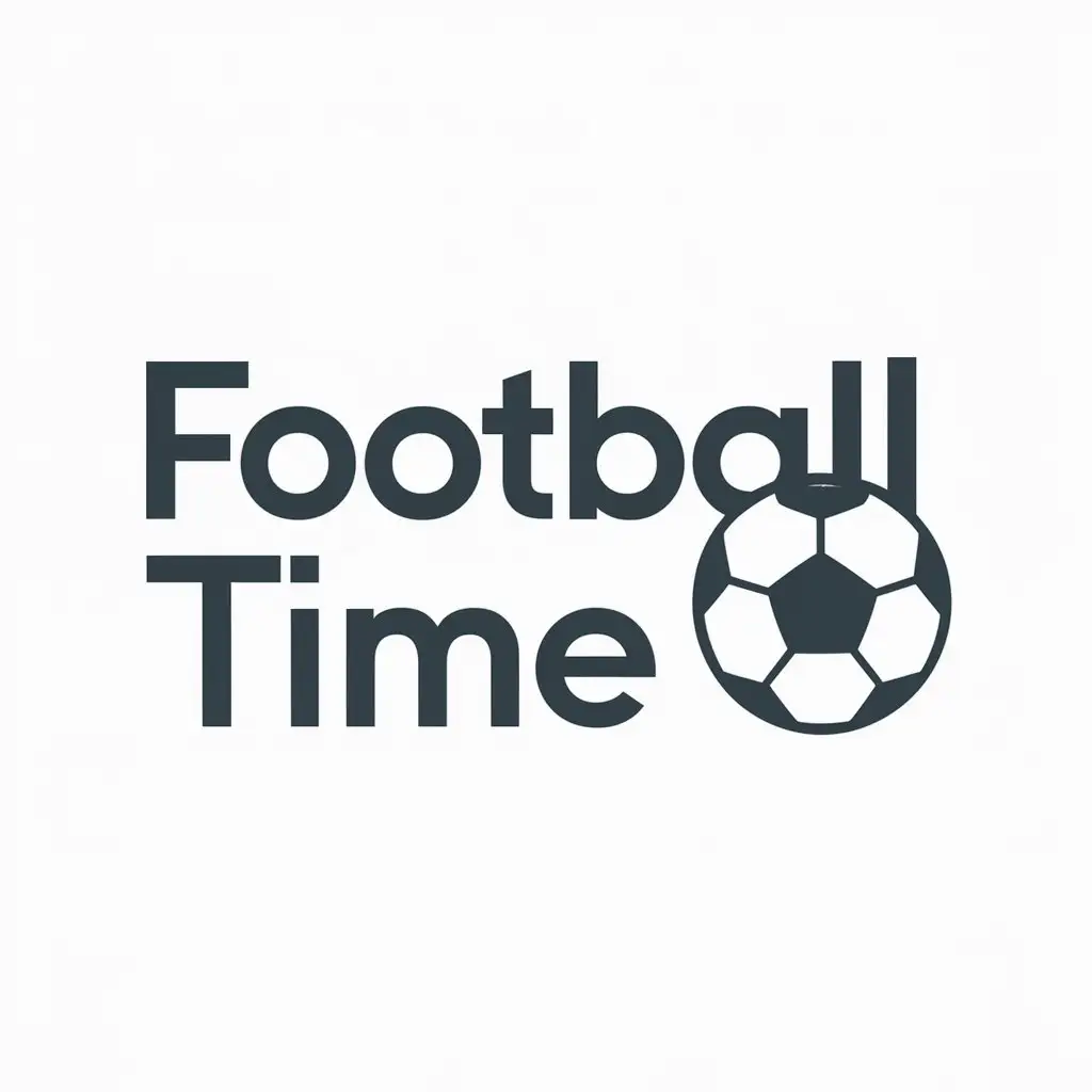 a logo design,with the text "Football Time", main symbol:Ayipad,Moderate,clear background