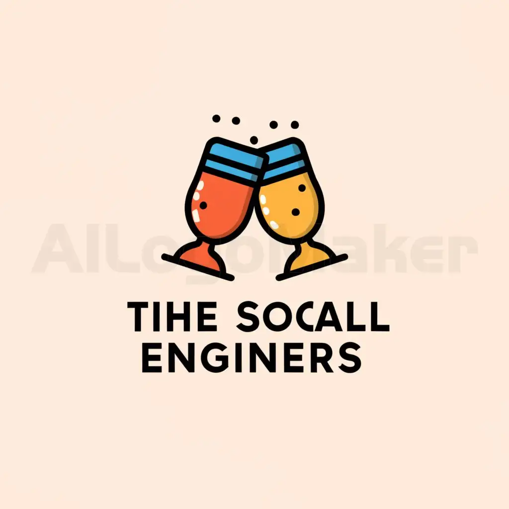 a logo design,with the text "The "Social" Engineers", main symbol:drinks, cheers,Moderate,be used in Technology industry,clear background