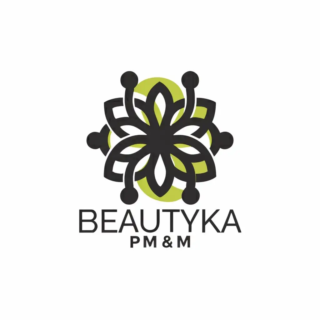 a logo design,with the text "Beauty'Ka pm&m", main symbol:Flower,Moderate,be used in Красота и спа industry,clear background