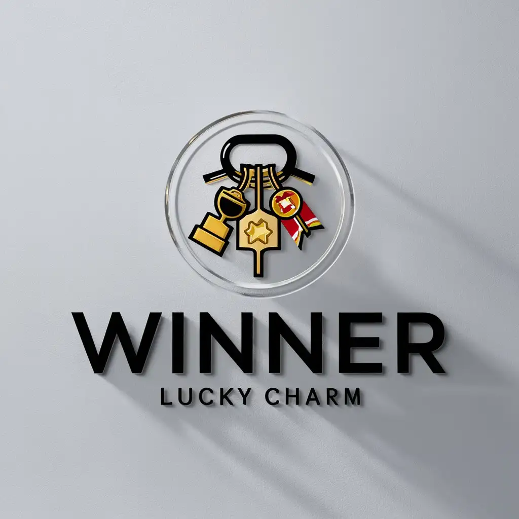 a logo design,with the text "winner", main symbol:charm, lucky charm,Moderate,clear background