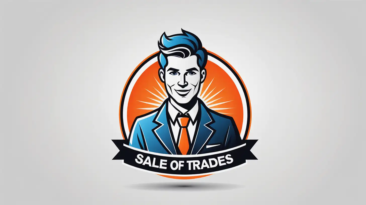 Logo for sales person, jack of all trades, advertiser, in vector
