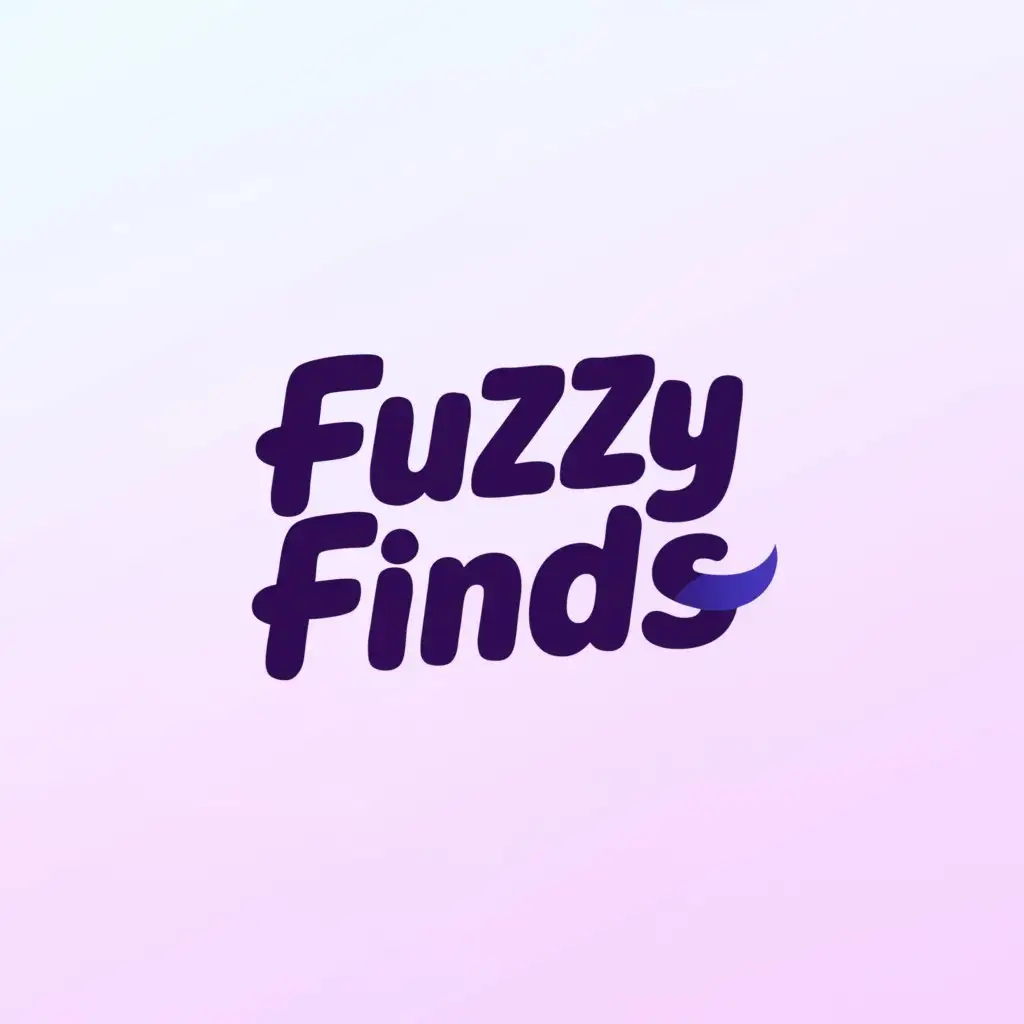 LOGO-Design-For-Fuzzy-Finds-Vibrant-Text-with-Fuzzy-Symbolism-Ideal-for-Retail