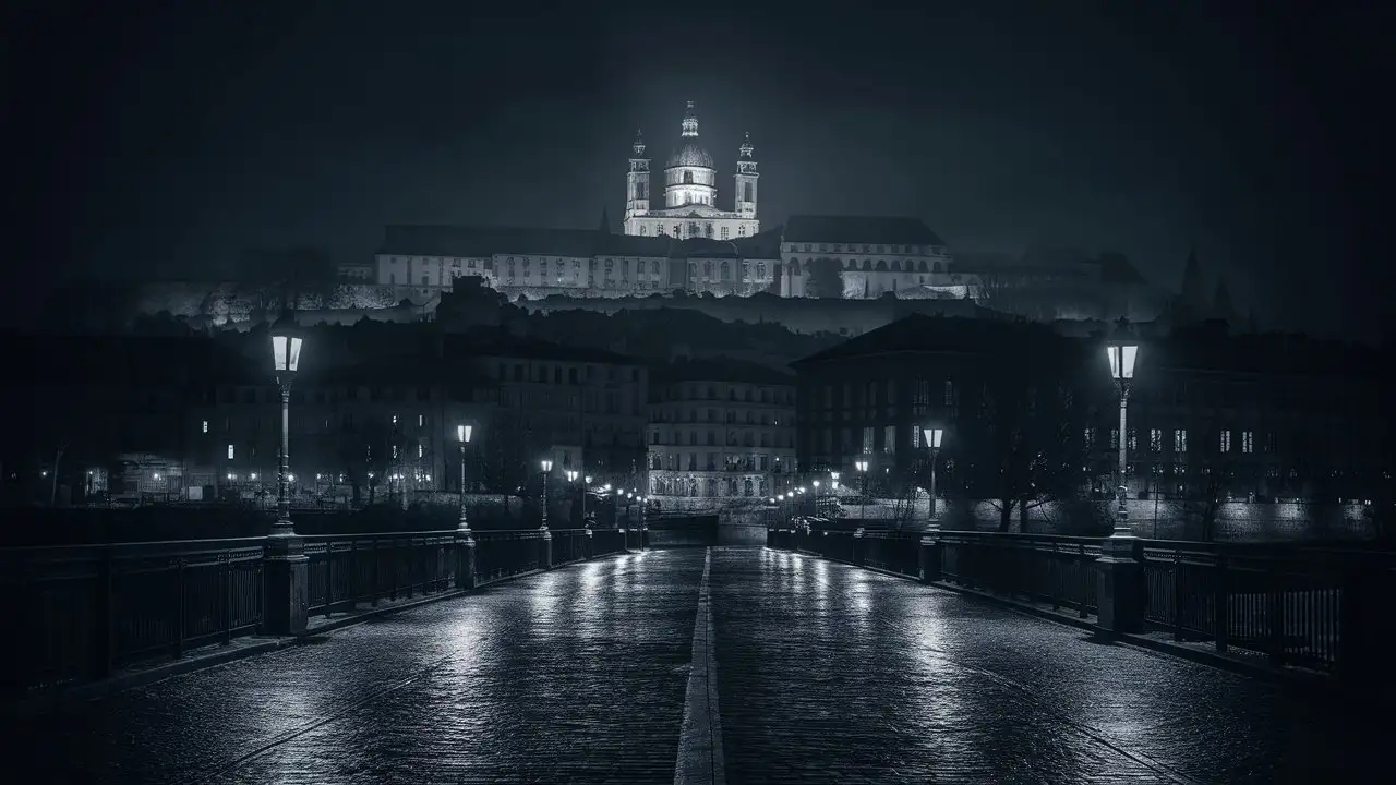 city of Lyon, dark ambiant