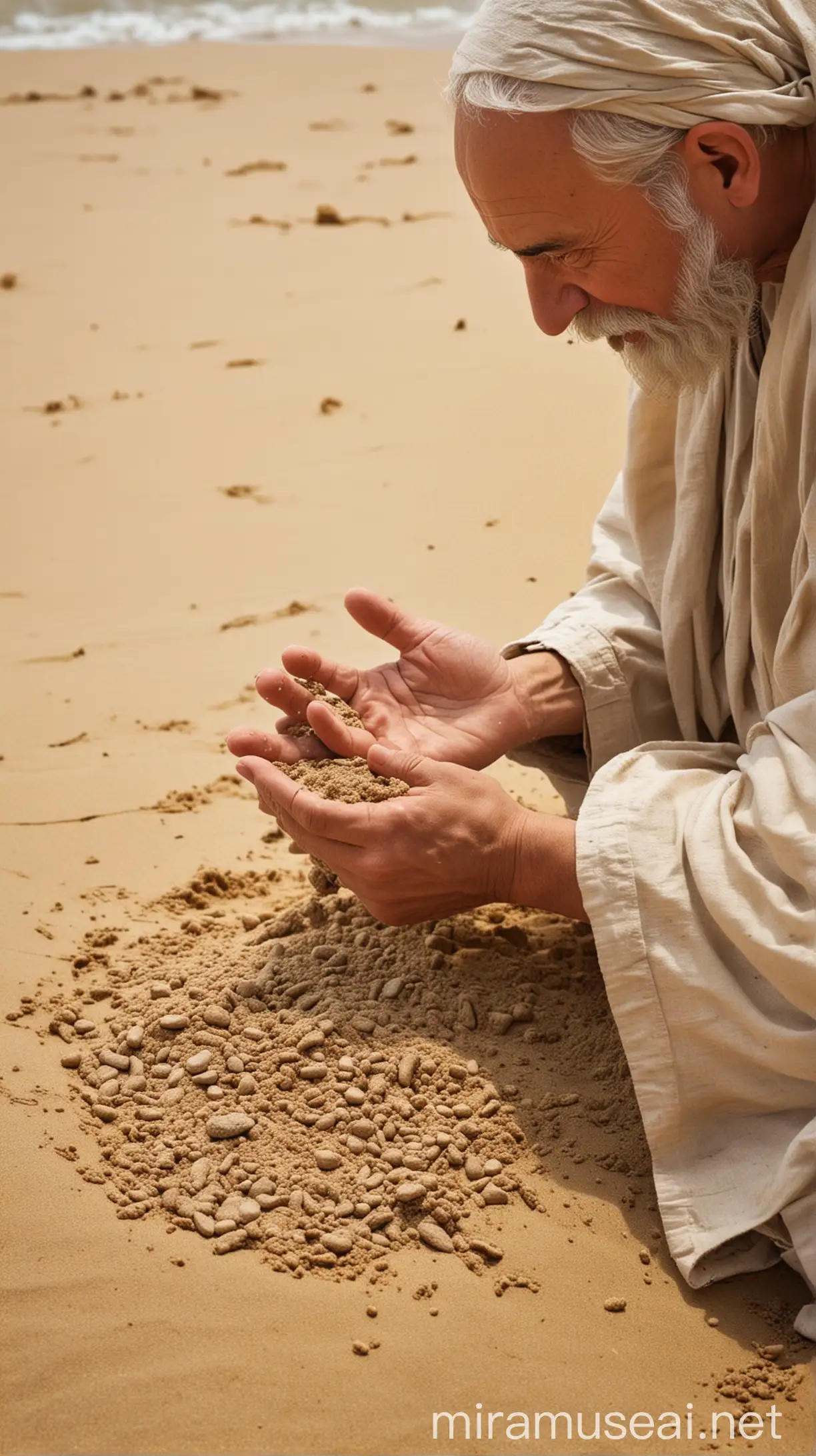 The wise man took a handful of sand and said to his disciple, "This is the whole of human life." Then he spilled some of the sand between his fingers: