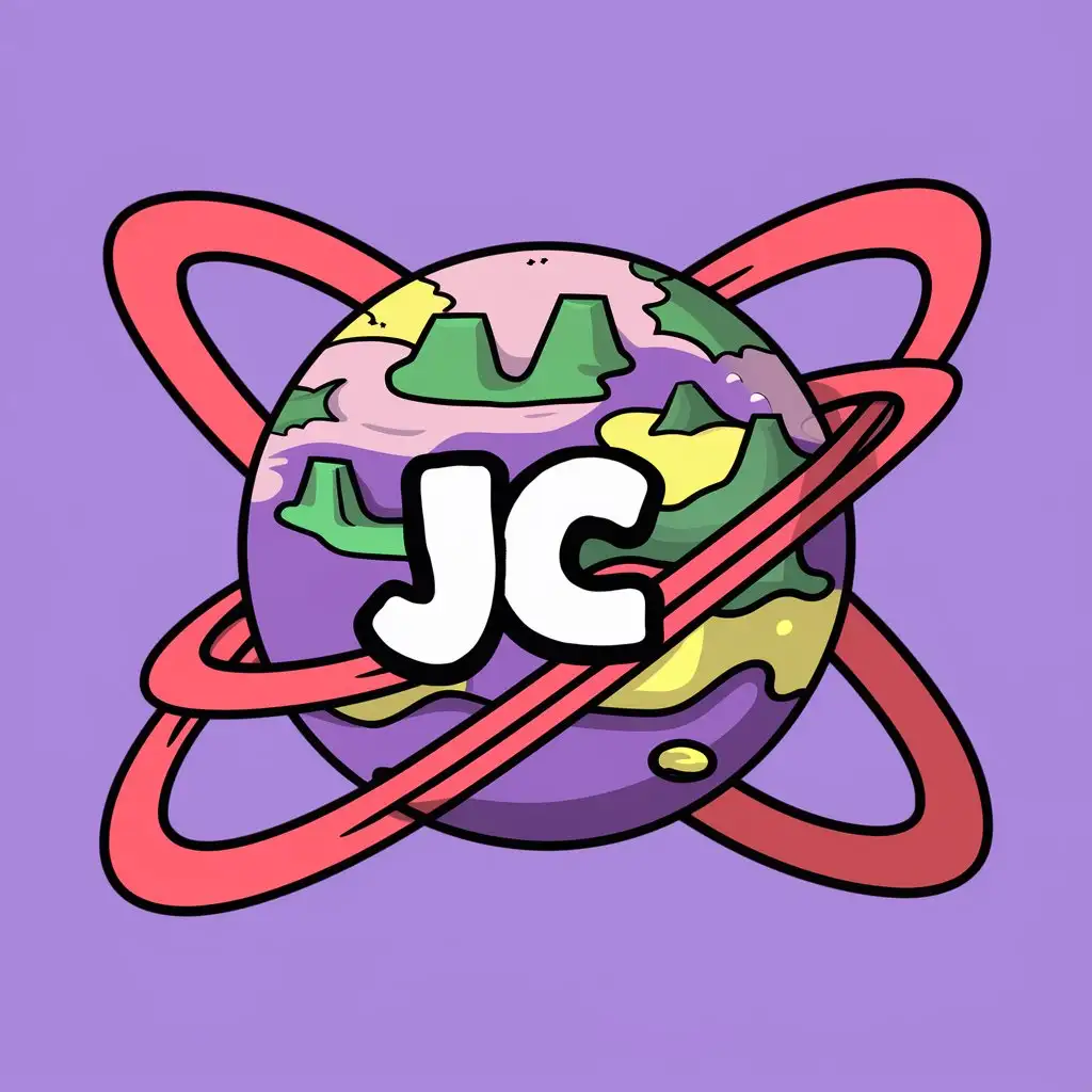 Minecraft-Style-Purple-Planet-with-Red-Rings-and-Pastel-Colors